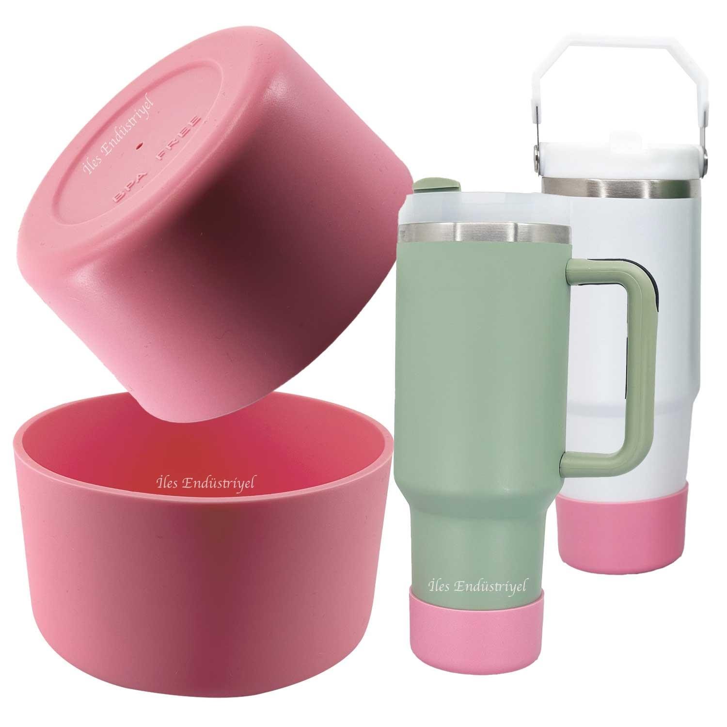 Trailx Stanley Quencher & Iceflow Kaymaz Silikon Taban Koruyucu, Pembe, TRAİLX, Termoslar