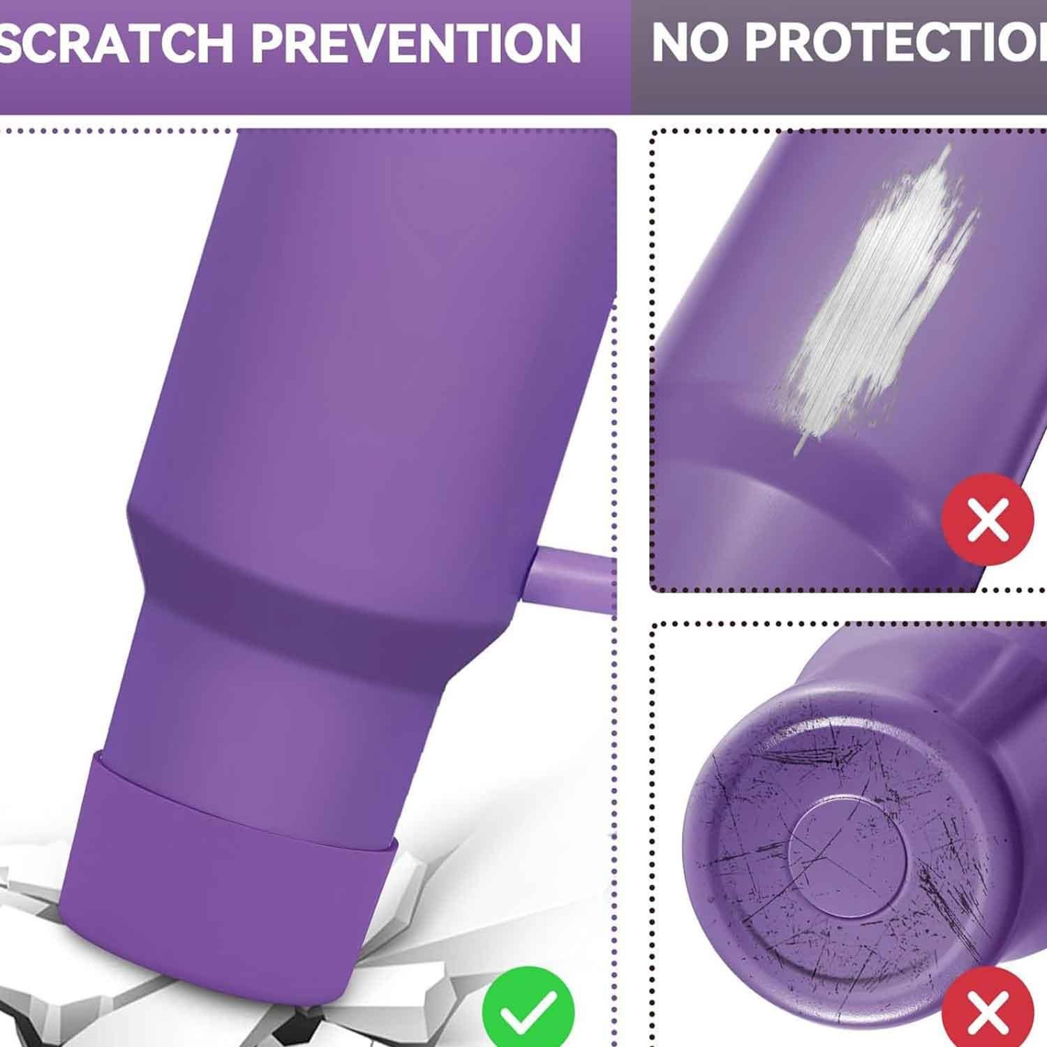 Trailx Stanley Quencher & Iceflow Kaymaz Silikon Taban Koruyucu, Lila, TRAİLX, Termoslar