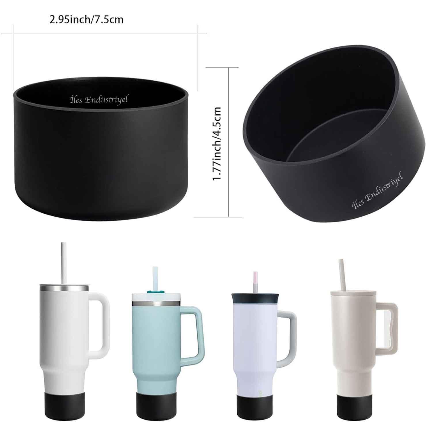 Trailx Stanley Quencher & Iceflow Kaymaz Silikon Taban Koruyucu, Siyah, TRAİLX, Termoslar