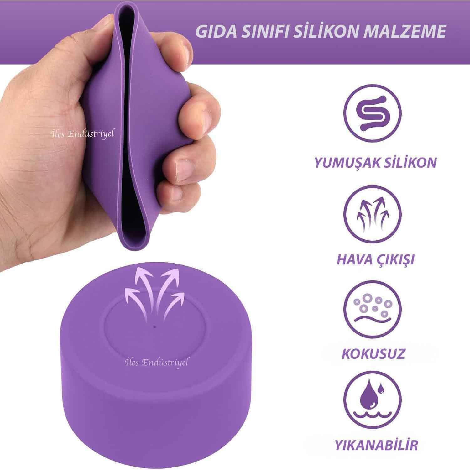 Trailx Stanley Quencher & Iceflow Kaymaz Silikon Taban Koruyucu, Lila, TRAİLX, Termoslar