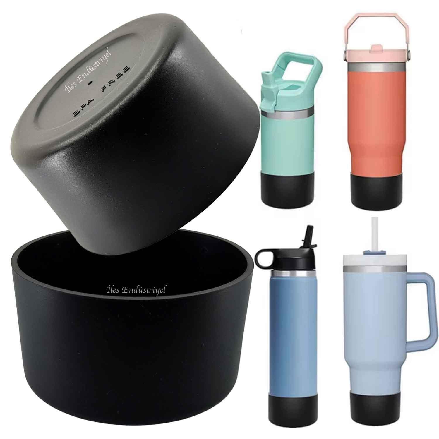 Trailx Stanley Quencher & Iceflow Kaymaz Silikon Taban Koruyucu, Siyah, TRAİLX, Termoslar