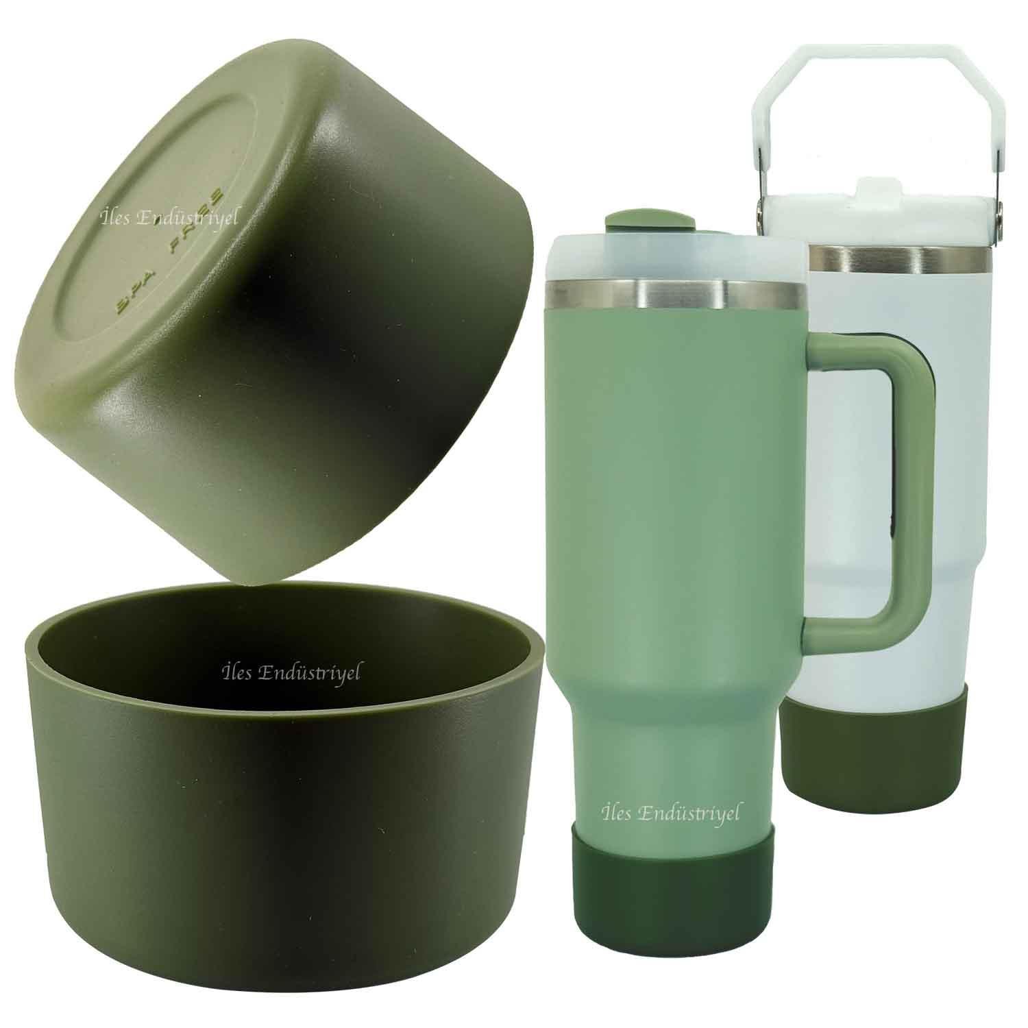 Trailx Stanley Quencher & Iceflow Kaymaz Silikon Taban Koruyucu, Haki, TRAİLX, Termoslar