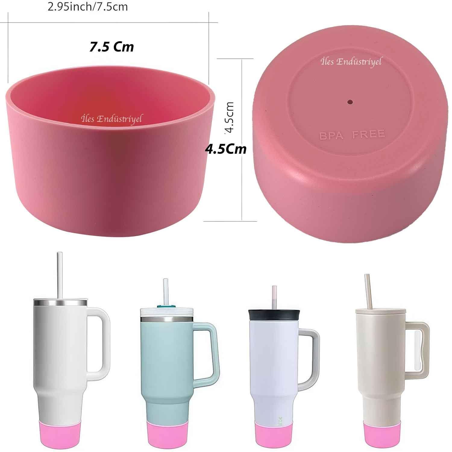 Trailx Stanley Quencher & Iceflow Kaymaz Silikon Taban Koruyucu, Pembe, TRAİLX, Termoslar