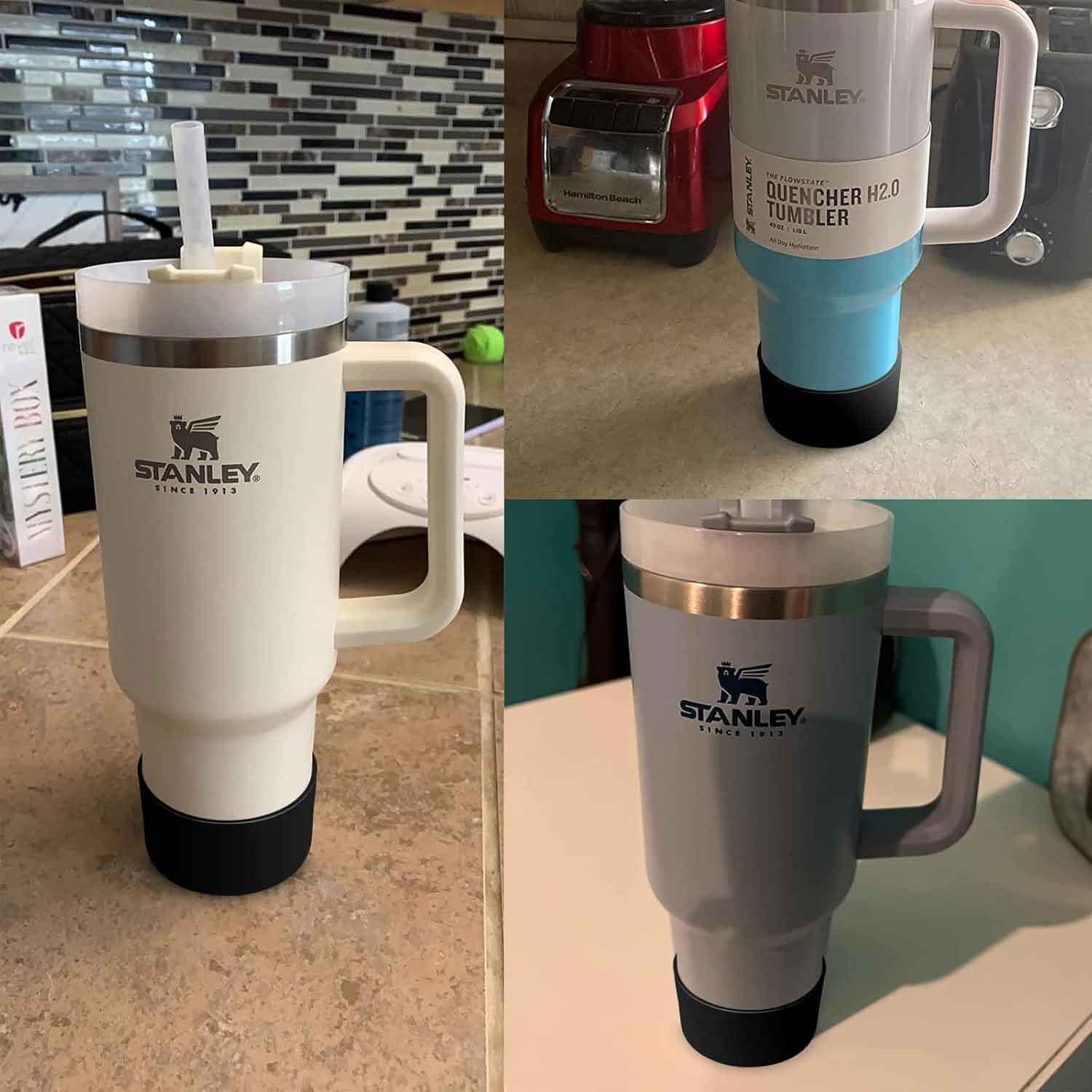 Trailx Stanley Quencher & Iceflow Kaymaz Silikon Taban Koruyucu, Siyah, TRAİLX, Termoslar