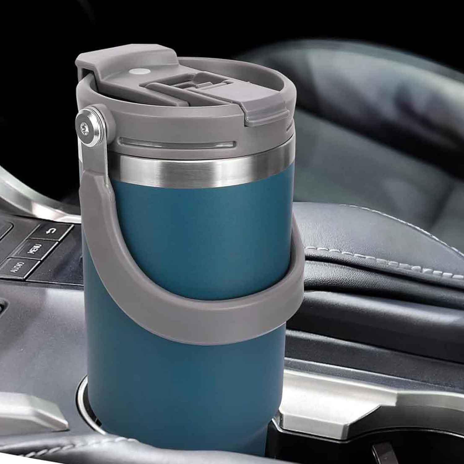 Trailx Vakumlu Termos, Paslanmaz Çelik 30 Oz/887 ml, Mavi, TRAİLX, Termoslar