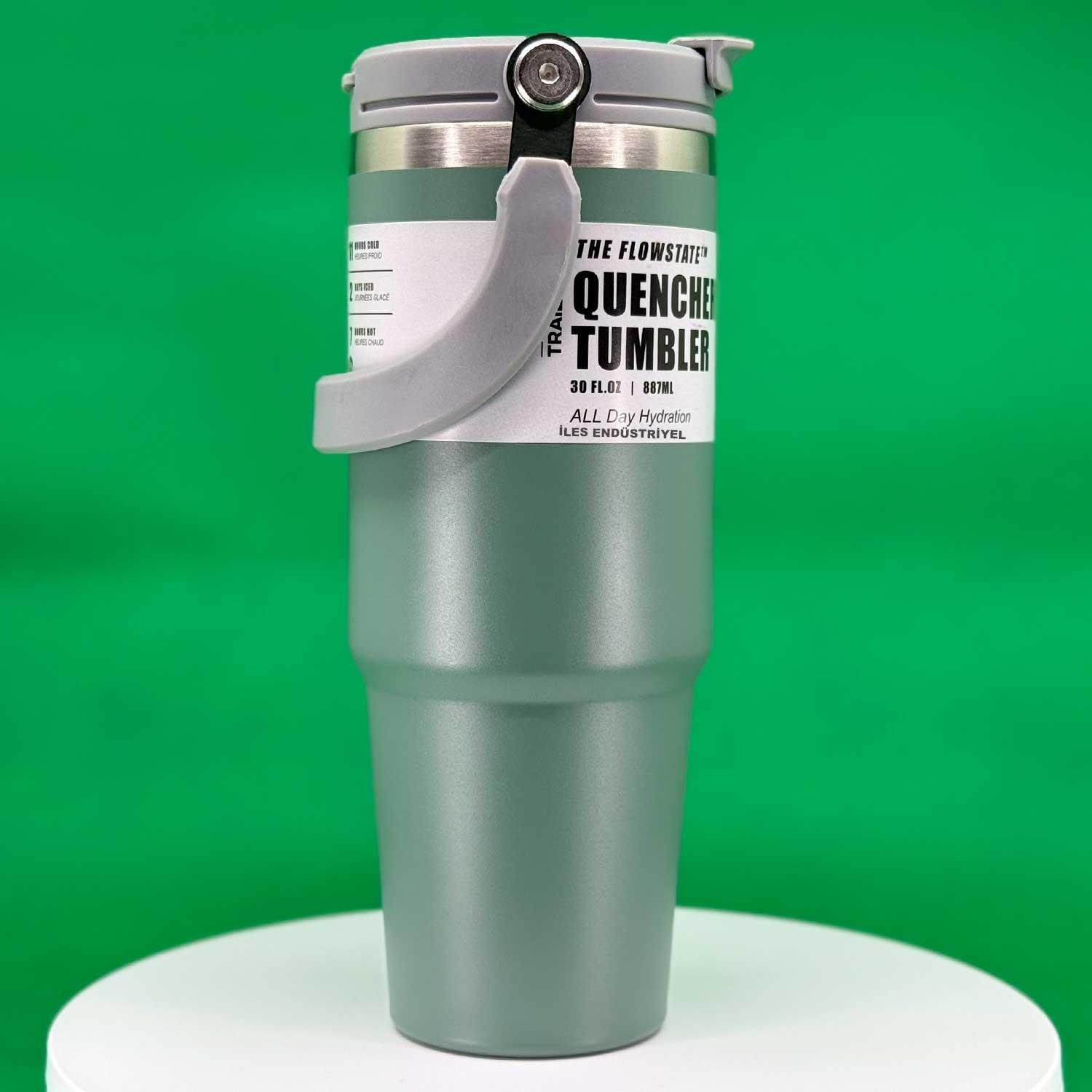 Trailx Vakumlu Termos, Paslanmaz Çelik 30 Oz/887 ml, Yeşil, TRAİLX, Termoslar