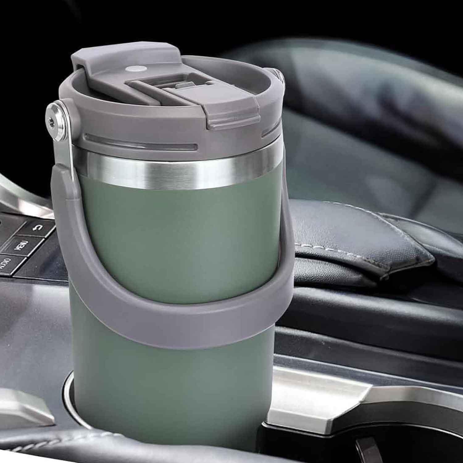 Trailx Vakumlu Termos, Paslanmaz Çelik 30 Oz/887 ml, Yeşil, TRAİLX, Termoslar