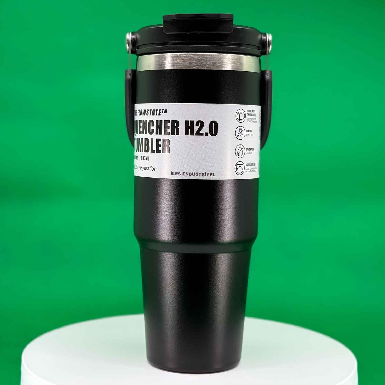 Trailx Vakumlu Termos, Paslanmaz Çelik 30 Oz/887 ml, Siyah, TRAİLX, Termoslar