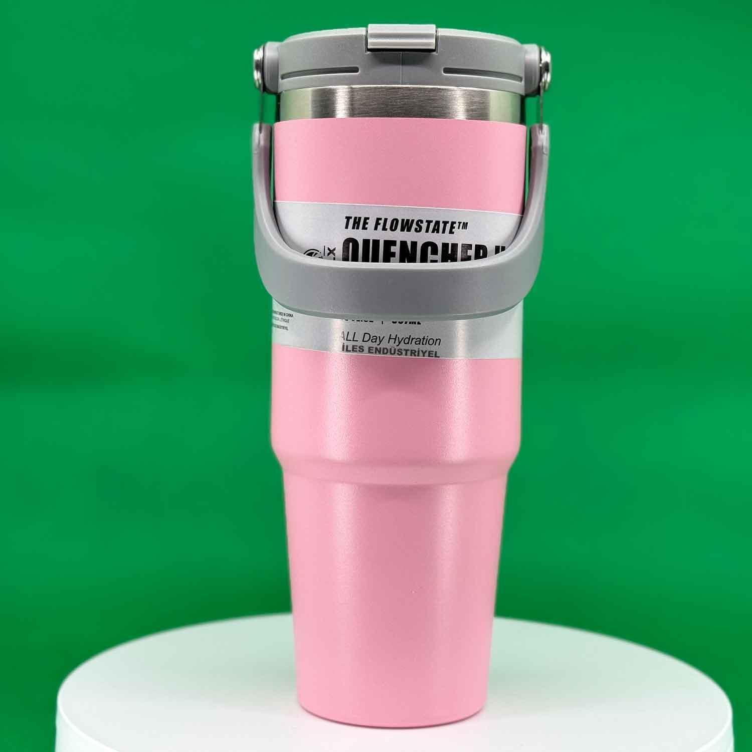 Trailx Vakumlu Termos, Paslanmaz Çelik 30 Oz/887 ml, Pembe, TRAİLX, Termoslar