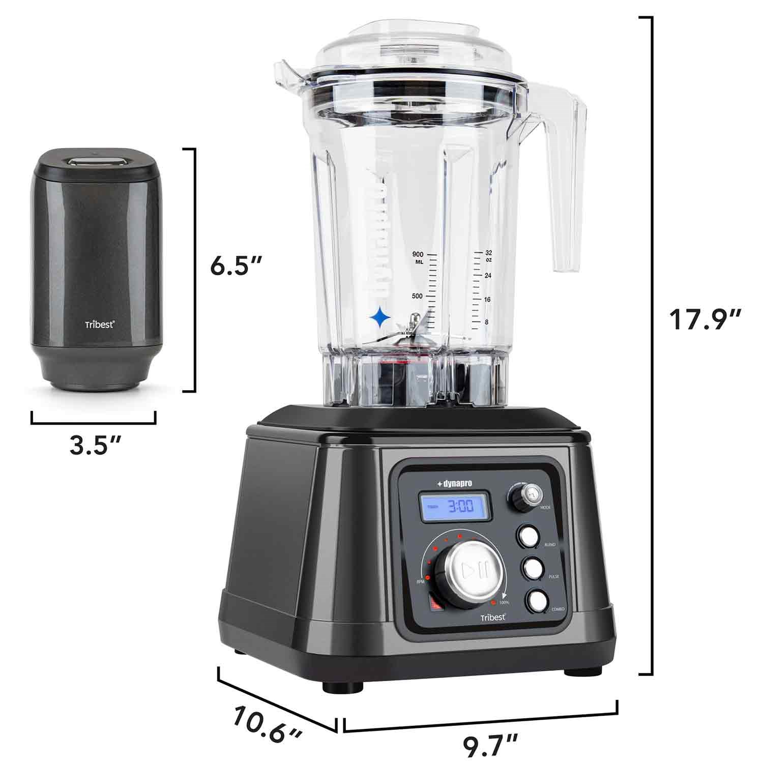 Tribest Dynapro Vakumlu Blender, 2,5 HP Motor, Tribest, Blenderlar