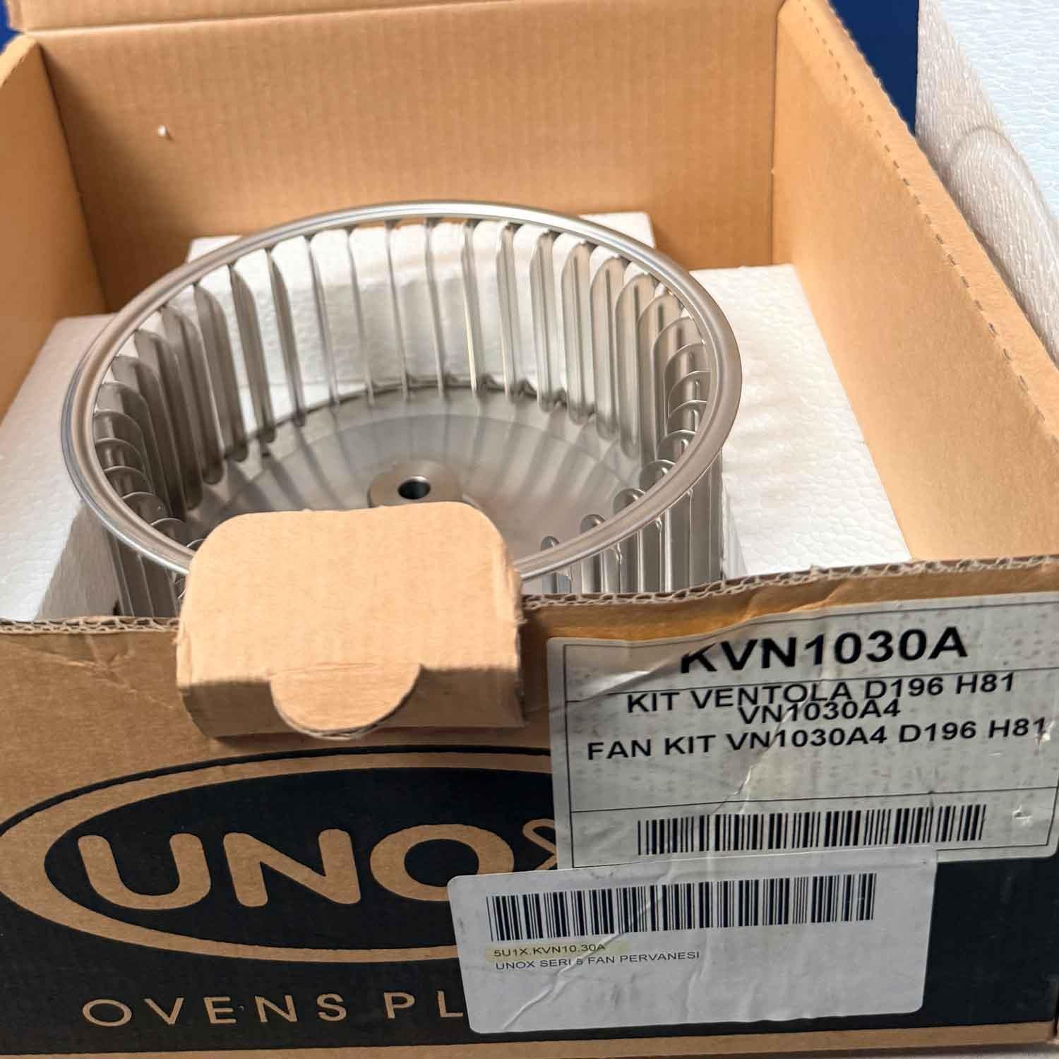 Unox Fırın Fan Pervanesi, 196x81 mm (KVN1030A), Unox, Unox Fırın Yedek Parçaları