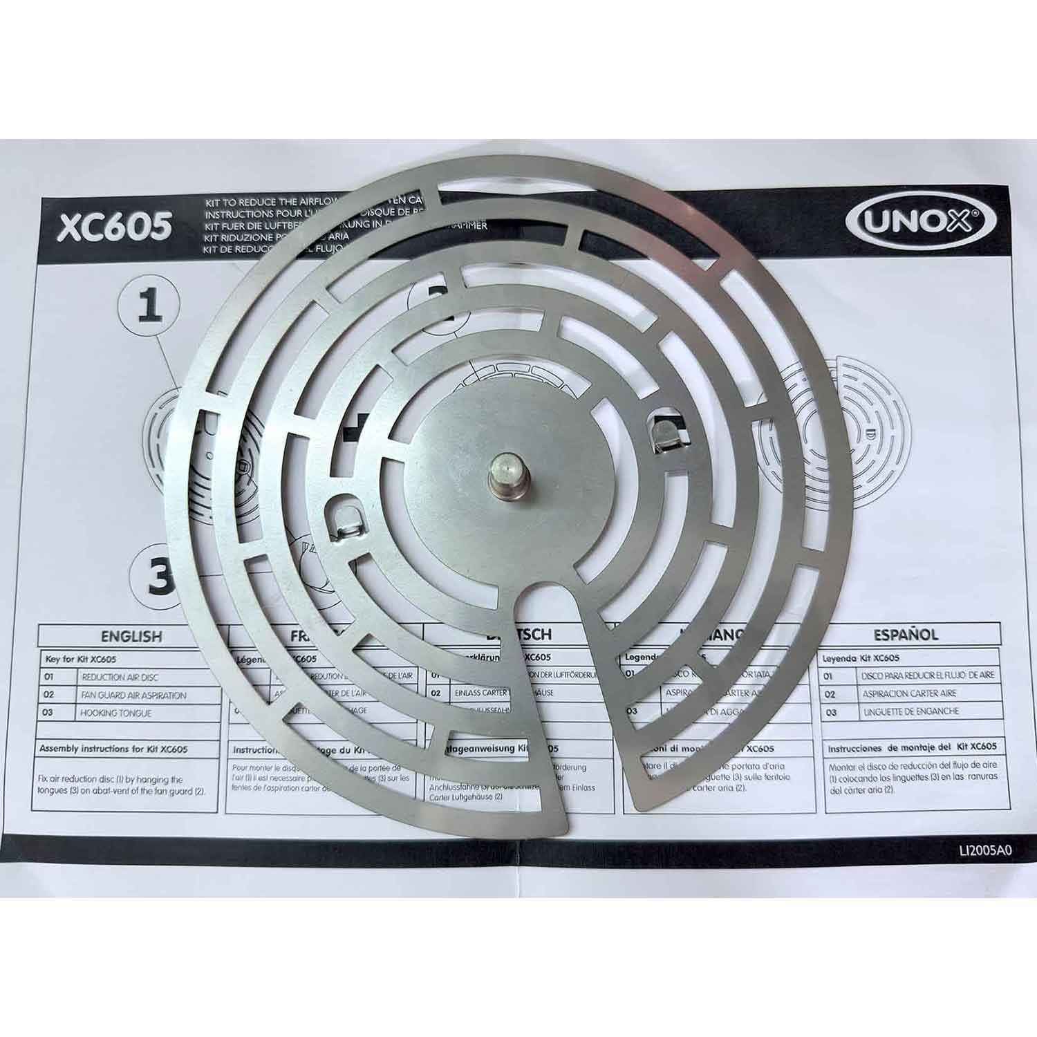 Unox Fırın Hava Akımı Düşürme Kiti, XC605, Unox, Unox Fırın Yedek Parçaları