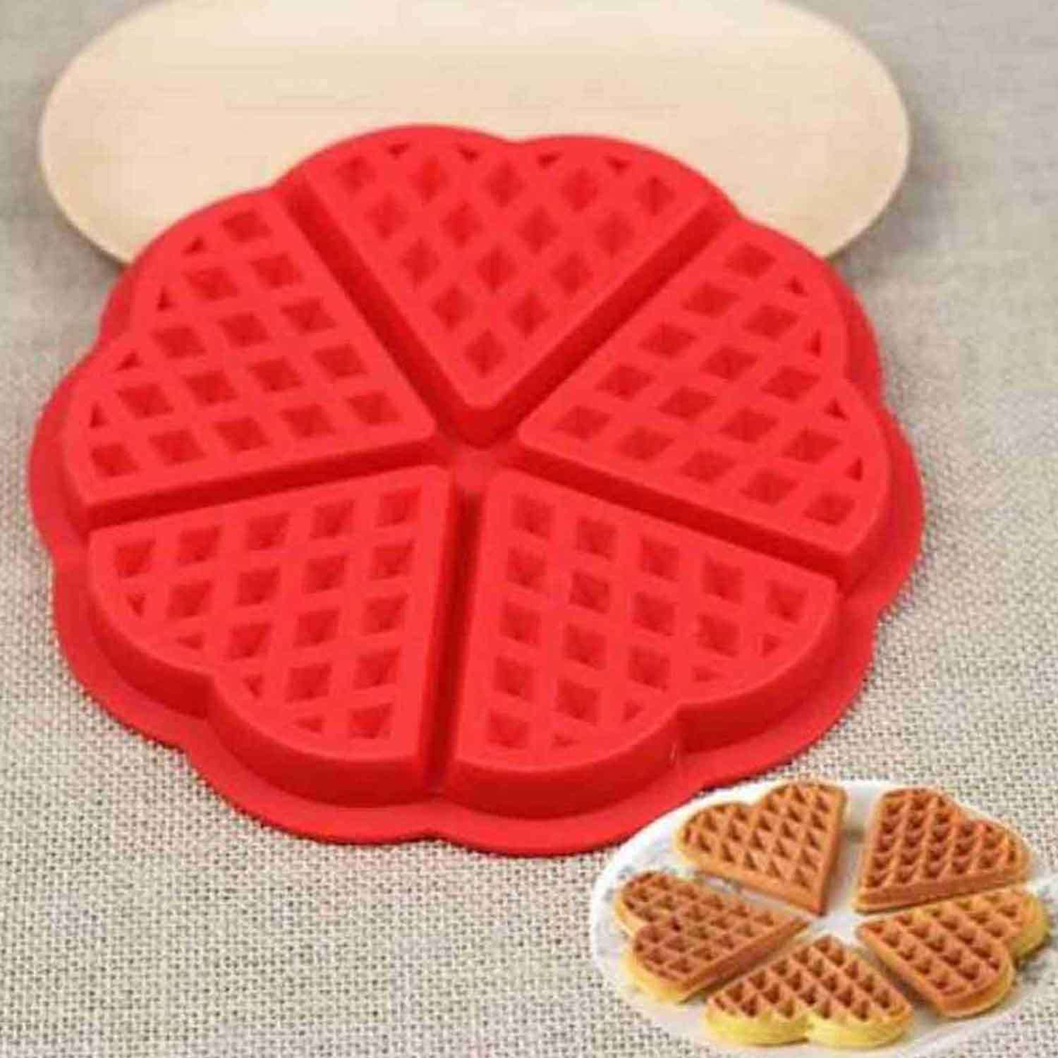 Waffle Kalıbı, Silikon, 5 Bölmeli, EPİNOX, Çikolata kalıpları, Silikon Kalıplar