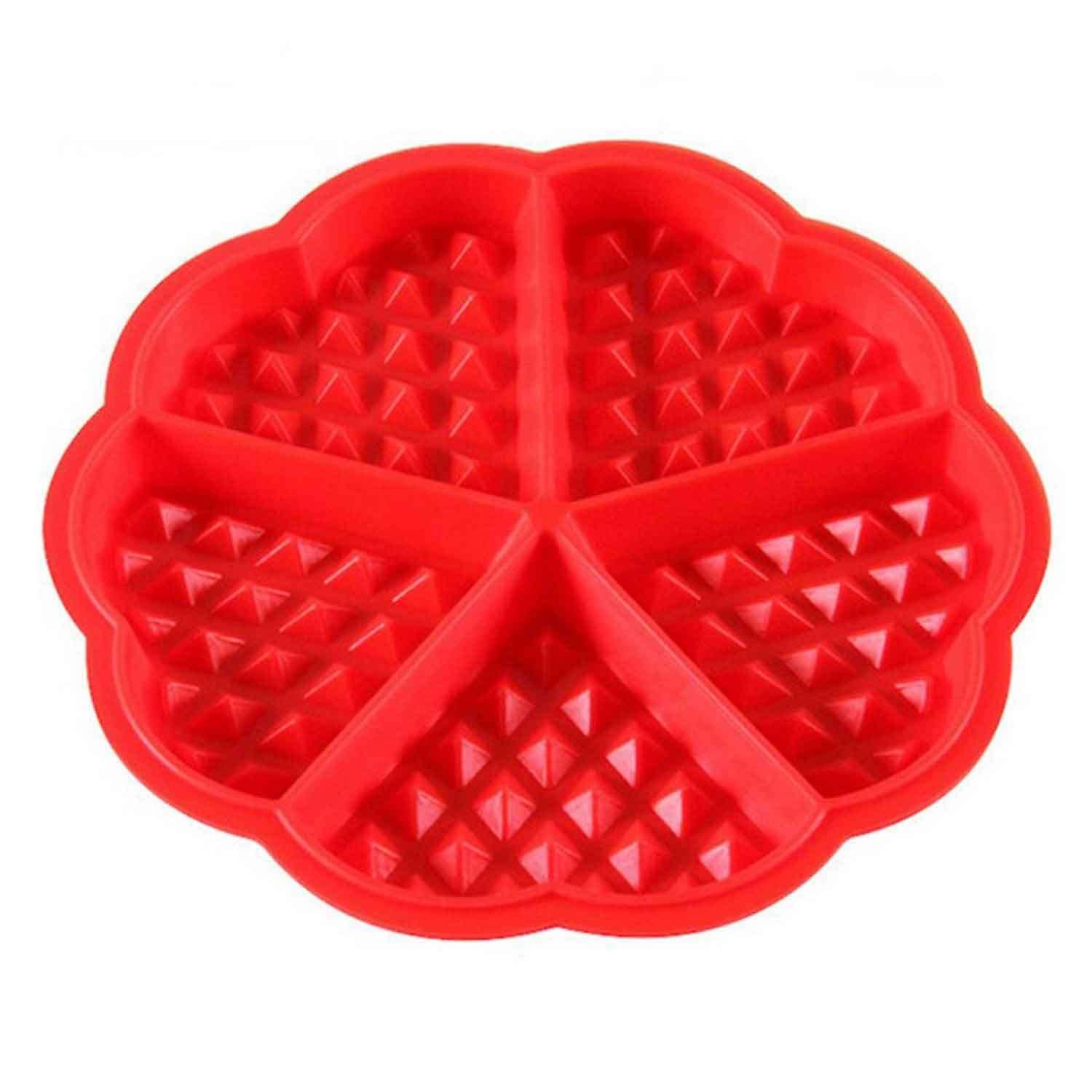 Waffle Kalıbı, Silikon, 5 Bölmeli, EPİNOX, Çikolata kalıpları, Silikon Kalıplar