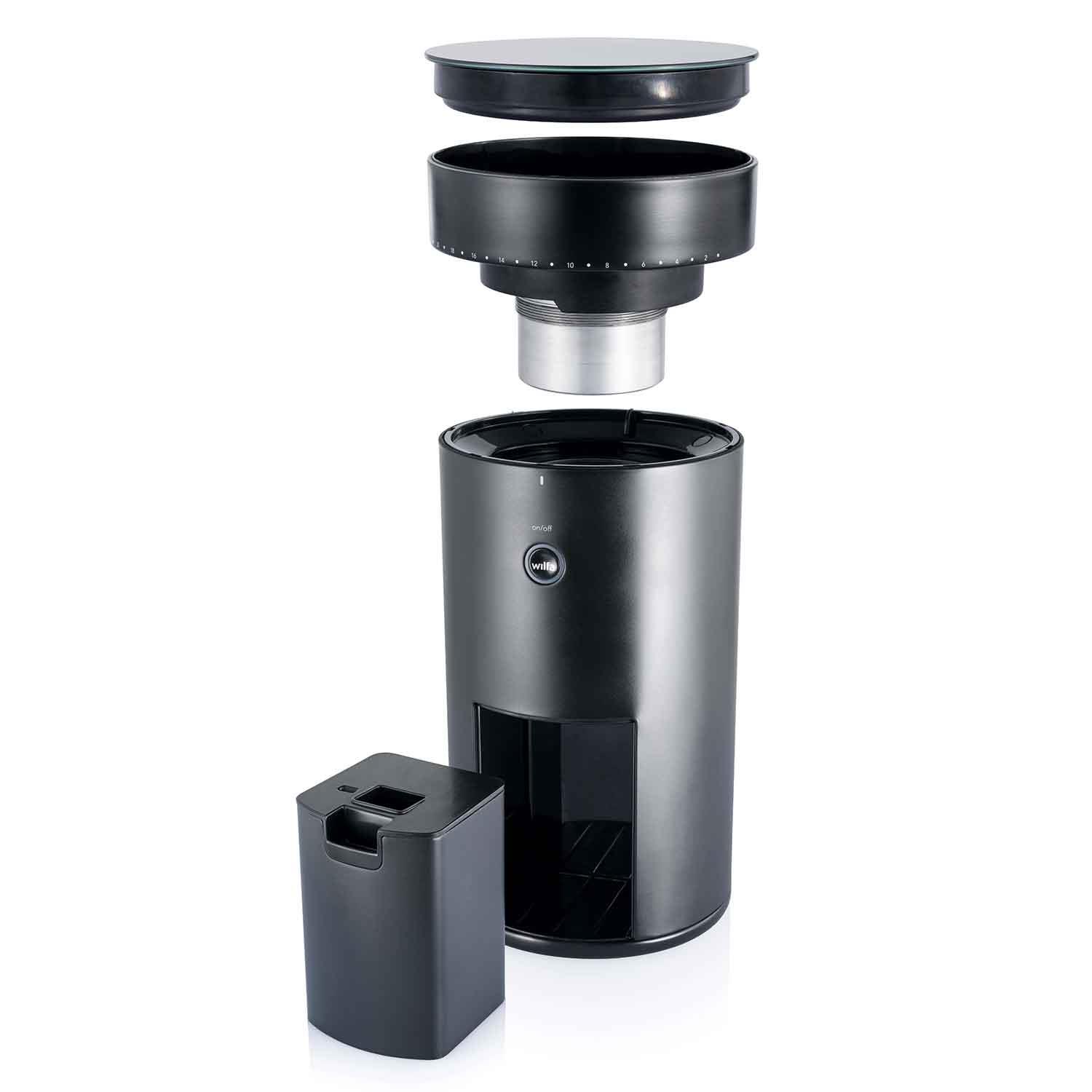 Wilfa Uniform Tartılı Kahve Öğütücü, 58mm Flat Dişli, Siyah, Wilfa, Kahve Değirmenleri