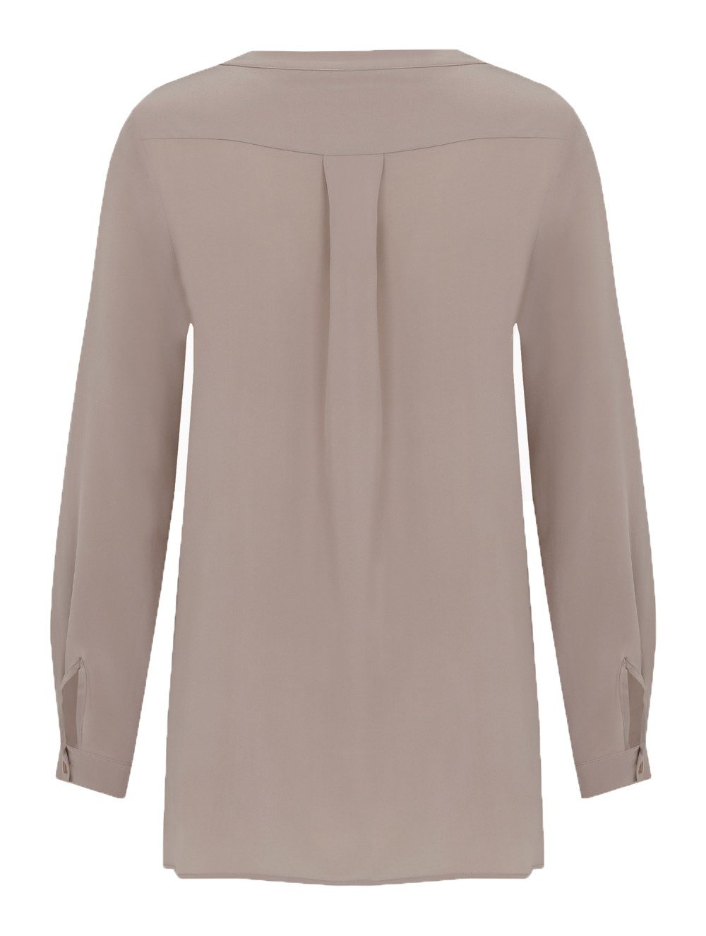 Casual Silk Blouse in Beige Colour