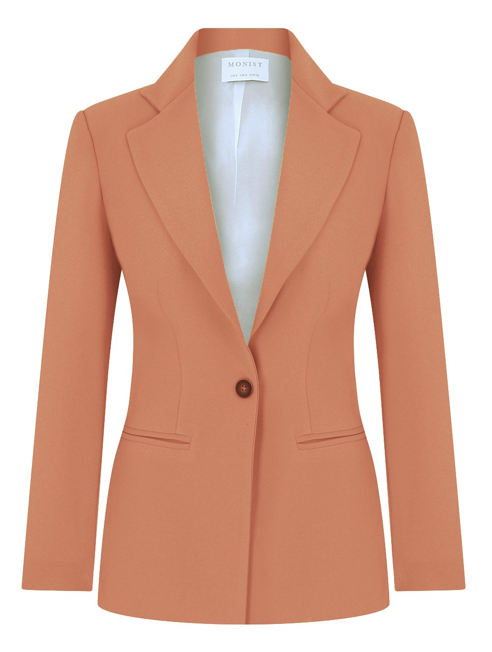 Classic Crepe Blazer in Peach- Salmon Colour RK 205