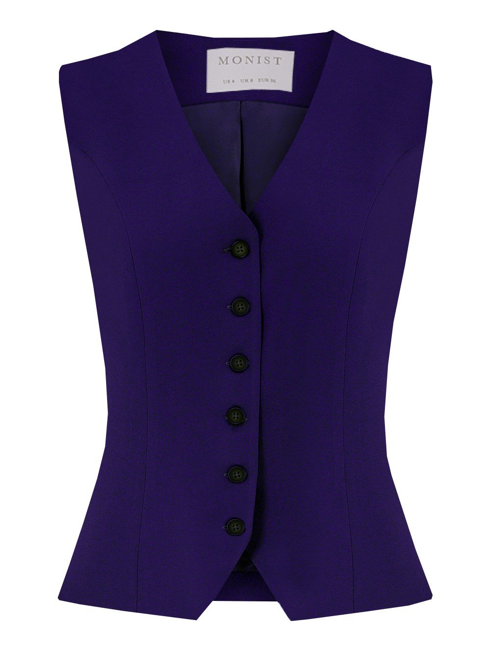 Classic Crepe Vest in Purple Colour
