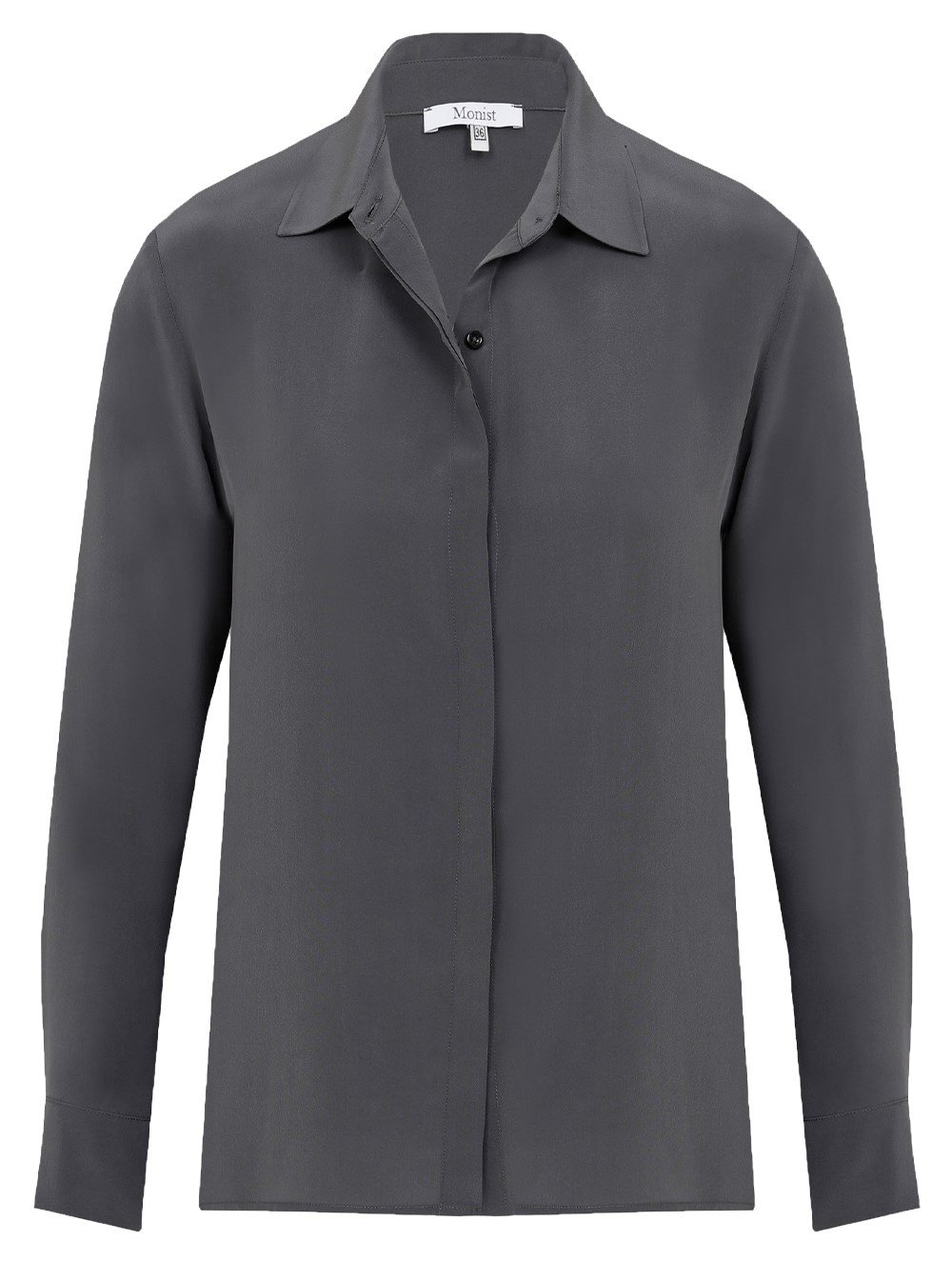 Classic Silk Shirt in Anthracite Colour