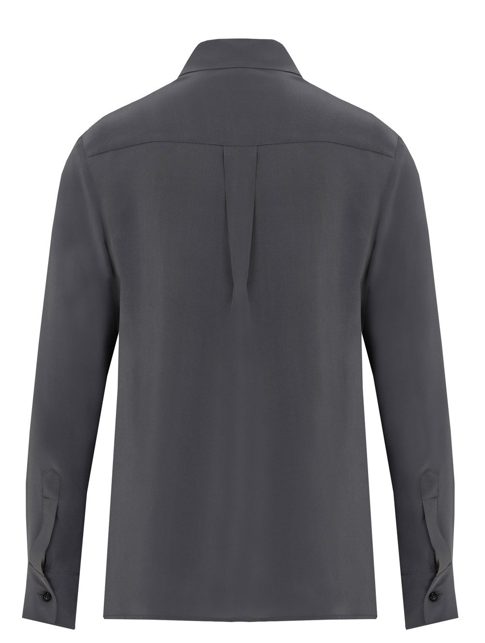 Classic Silk Shirt in Anthracite Colour