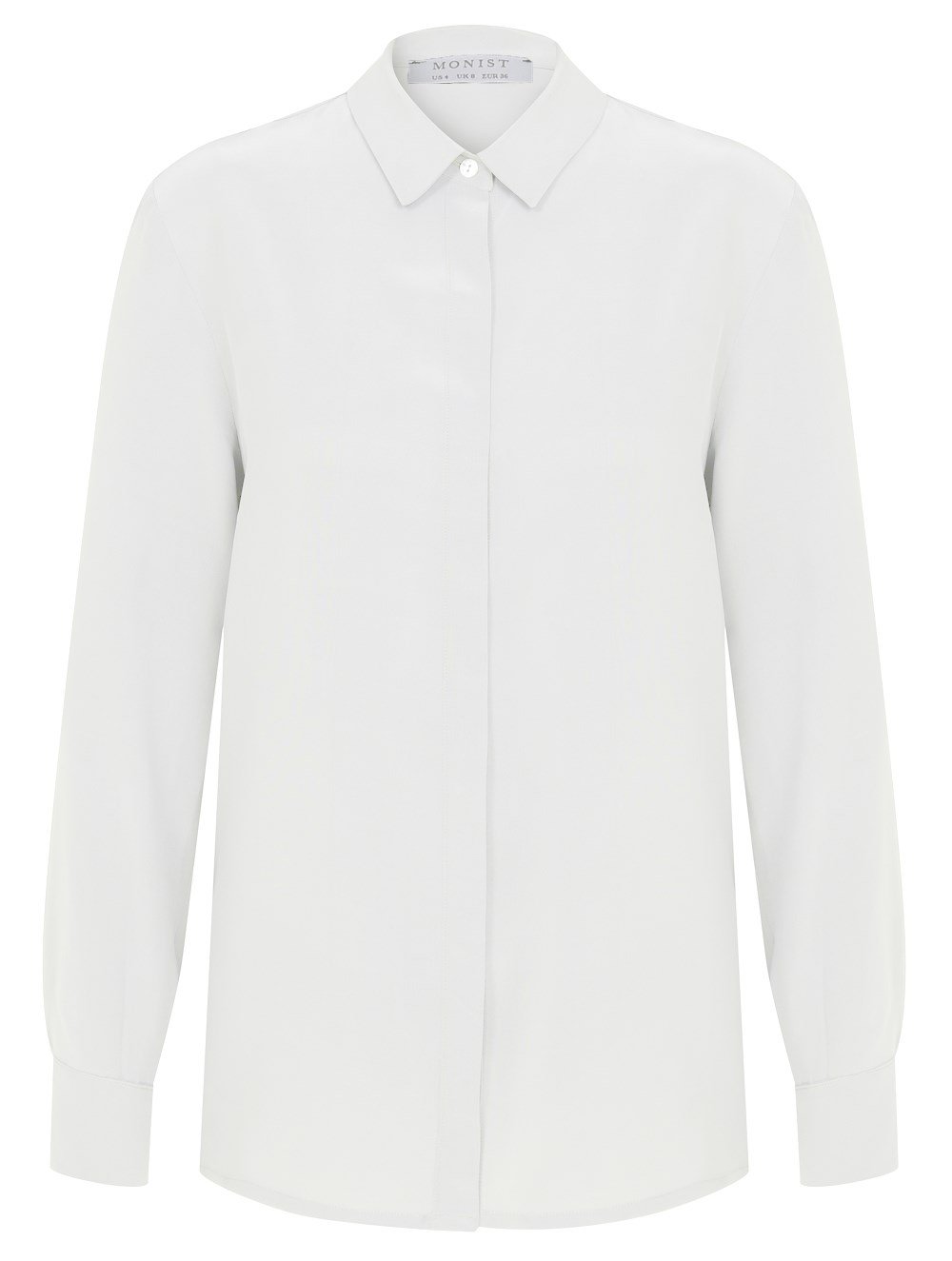 Classic Silk Shirt in White Colour