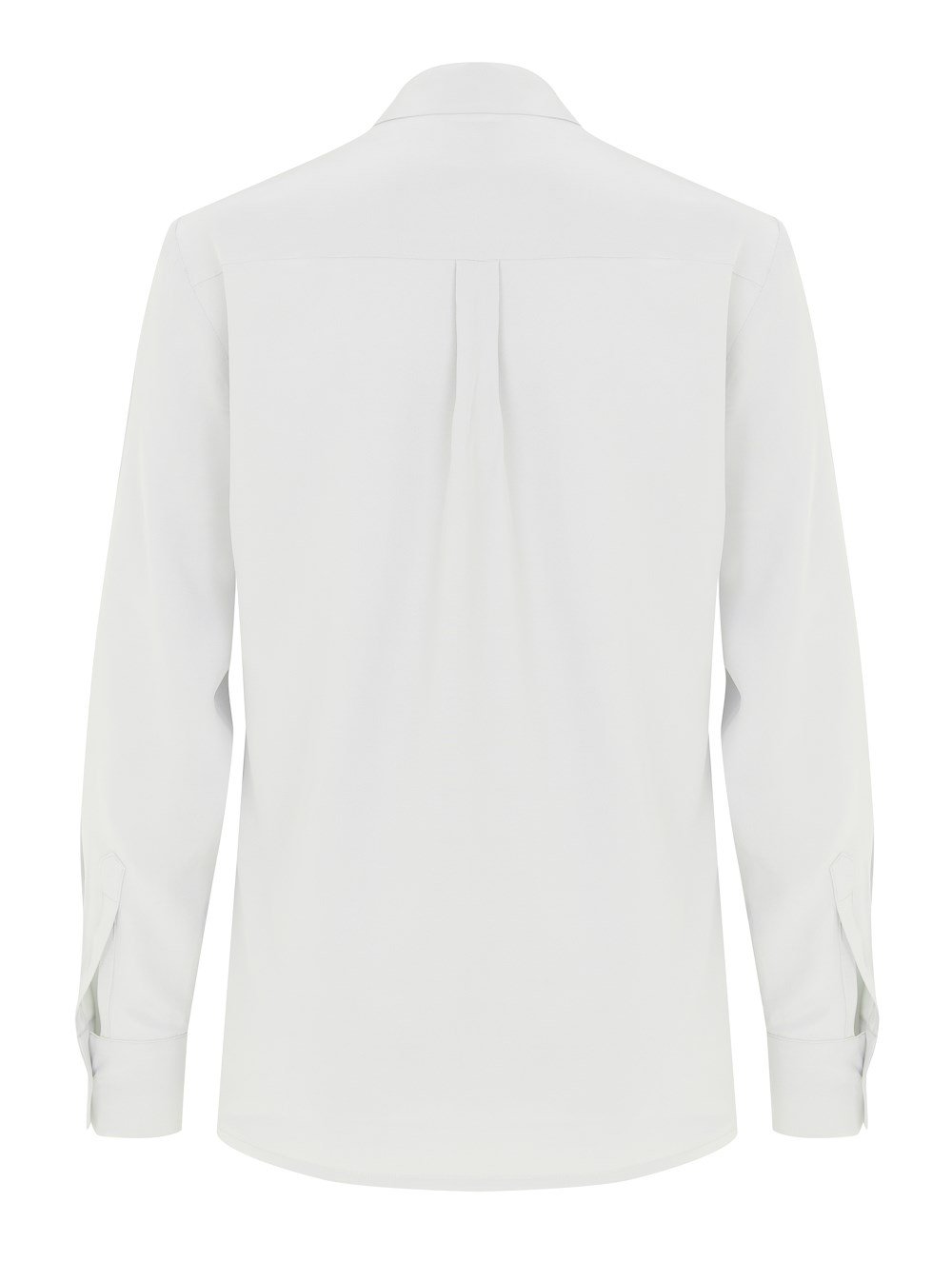 Classic Silk Shirt in White Colour