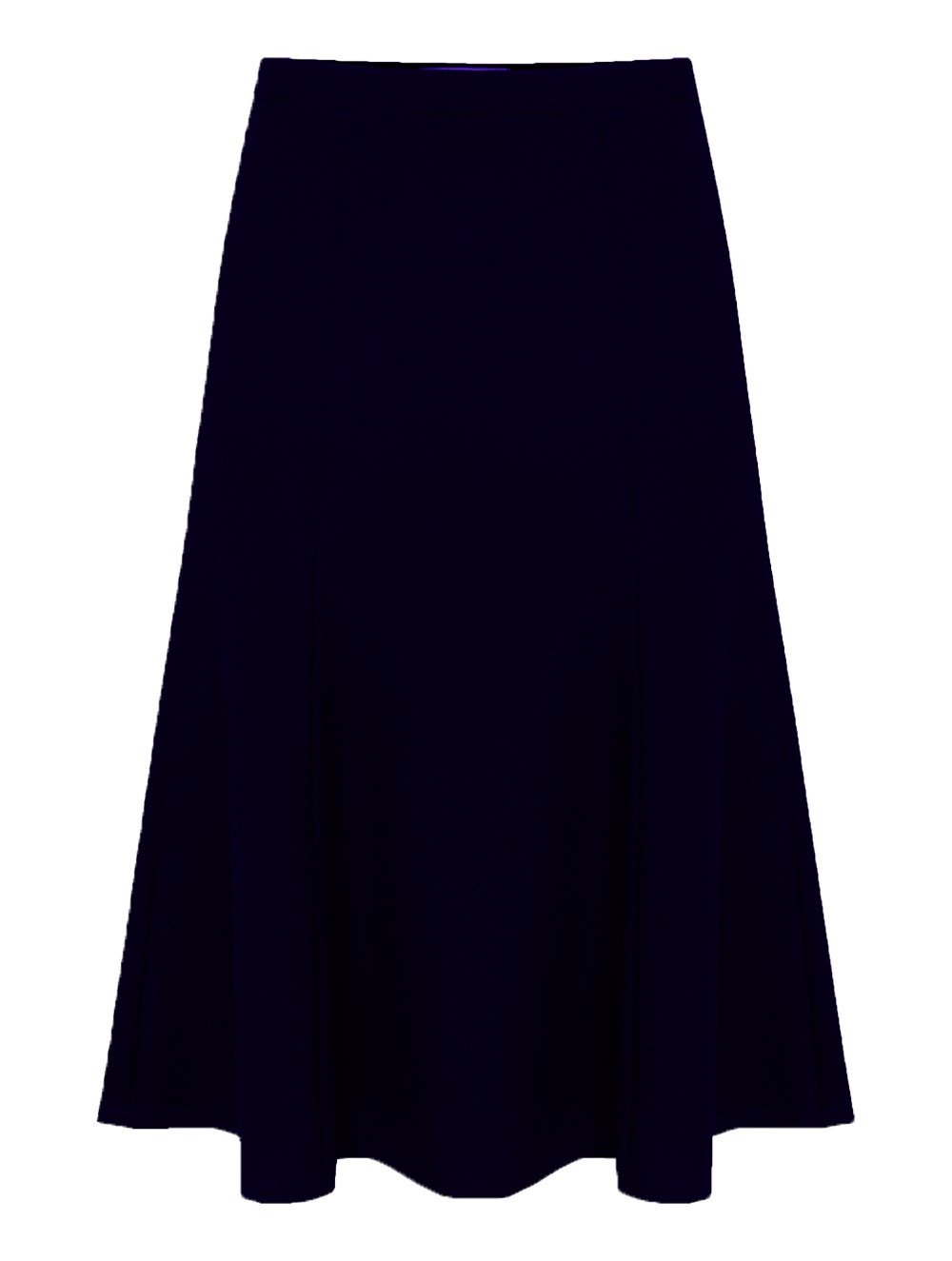 Crepe Paneled Skirt in Navy Colour