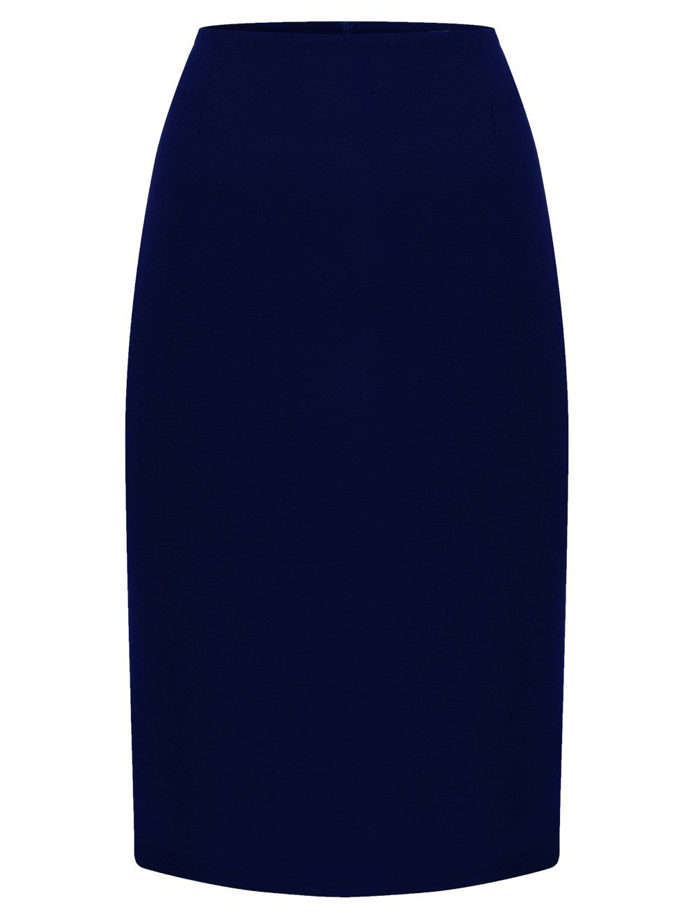 Crepe Pencil Skirt in Blue Colour