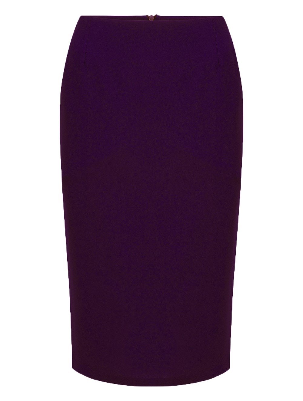 Crepe Pencil Skirt in Cyclamen Colour