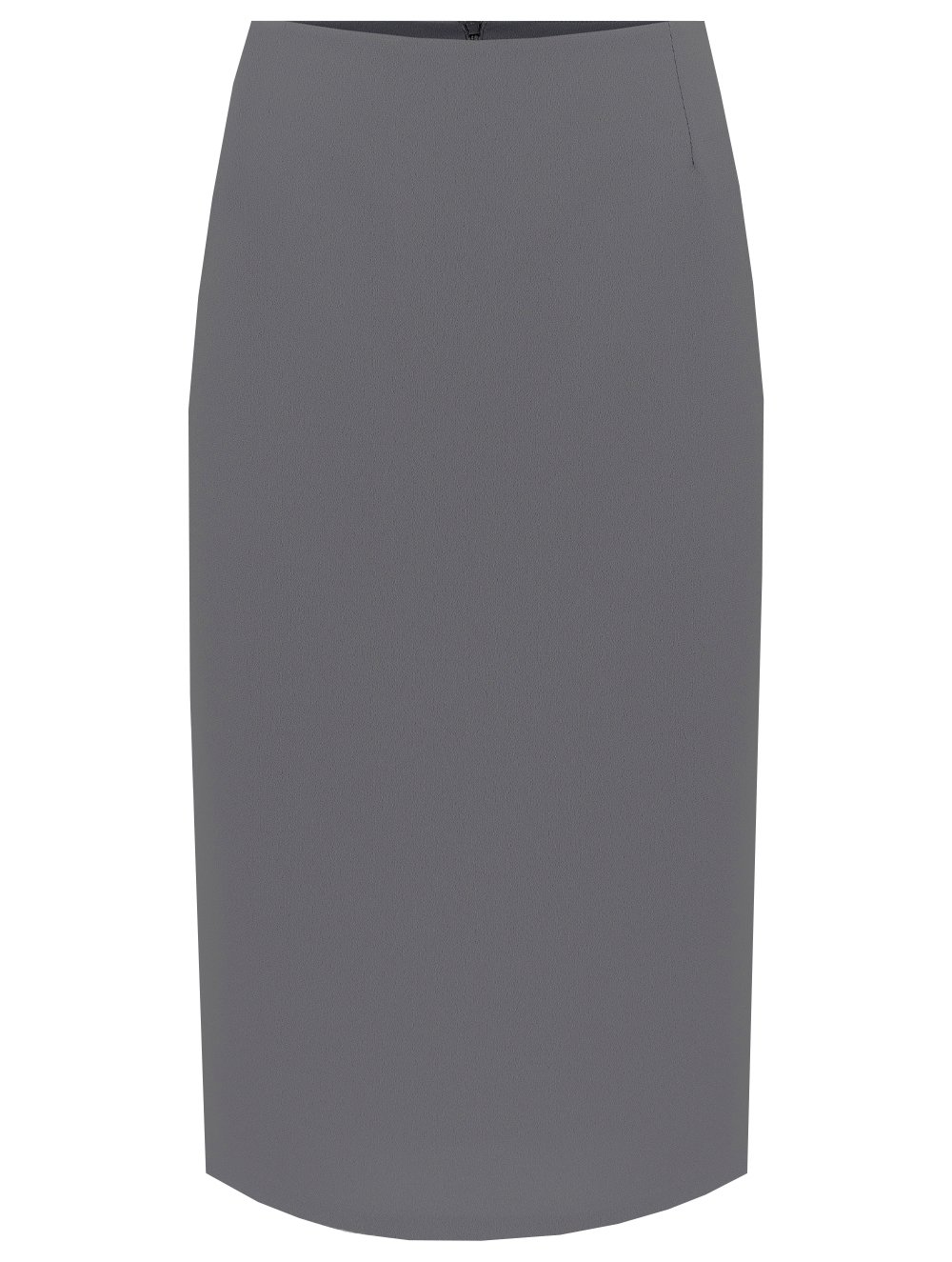 Crepe Pencil Skirt in Grey Colour
