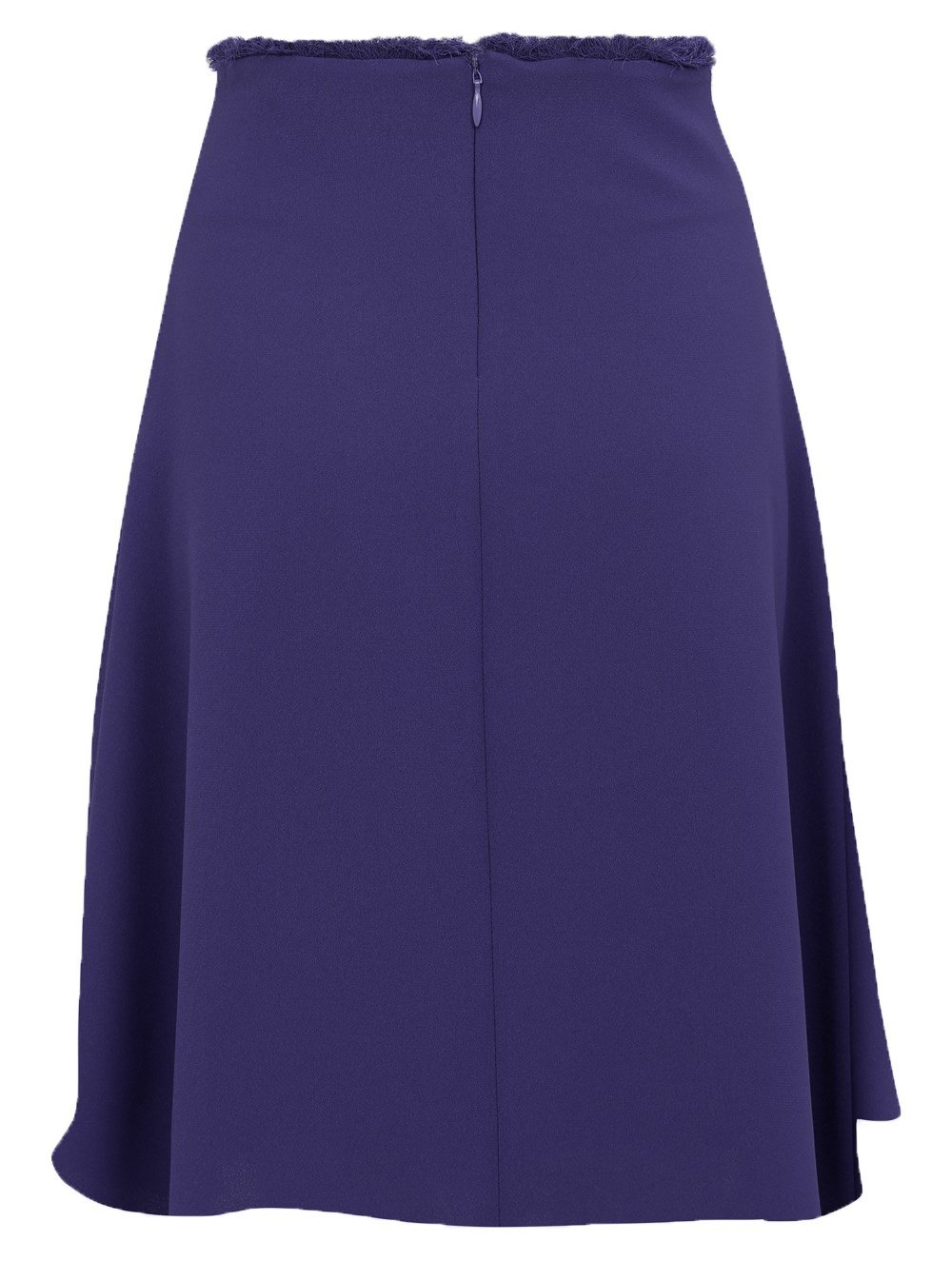 Fringe Detailed Crepe Skirt in Lavender Colour