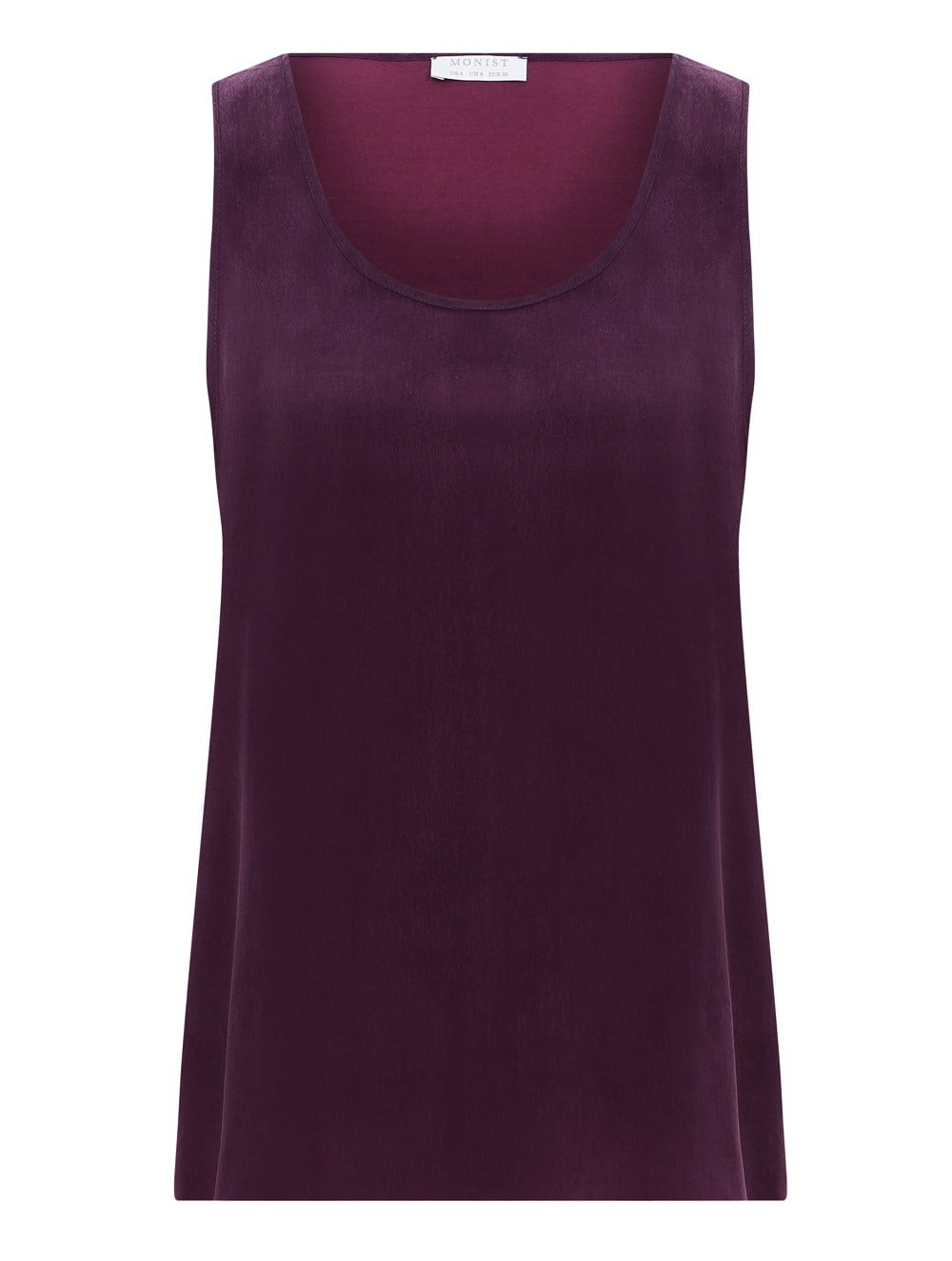 New Generation Vegan Cupro Camisole in Plum Colour