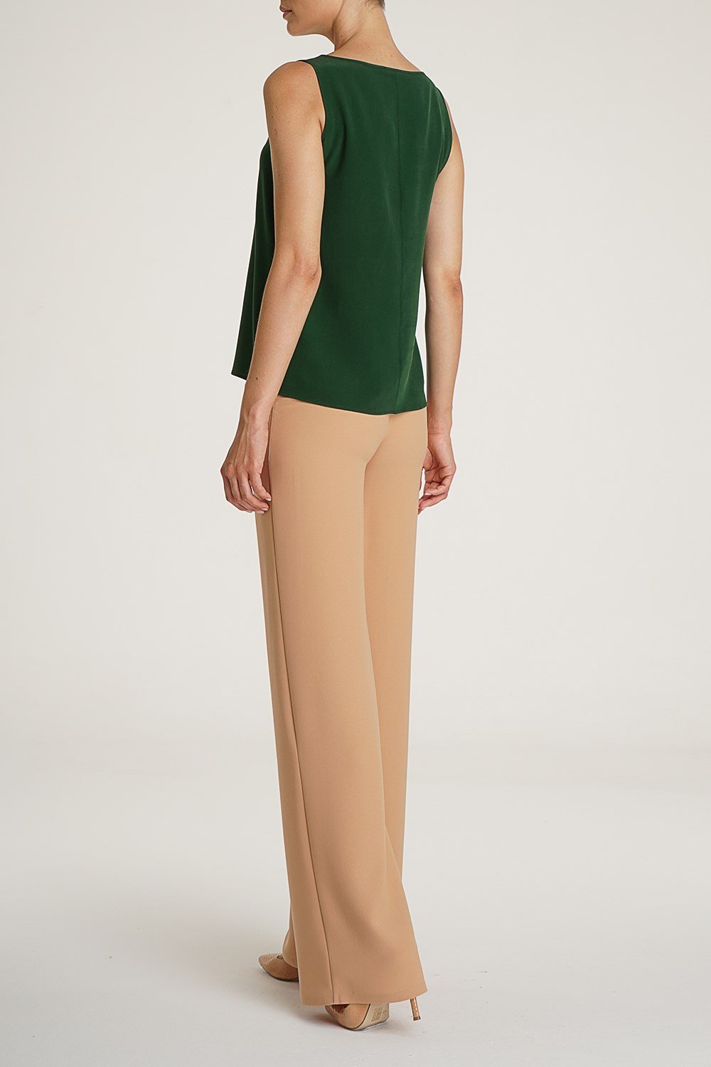 Silk Camisole in Green Colour