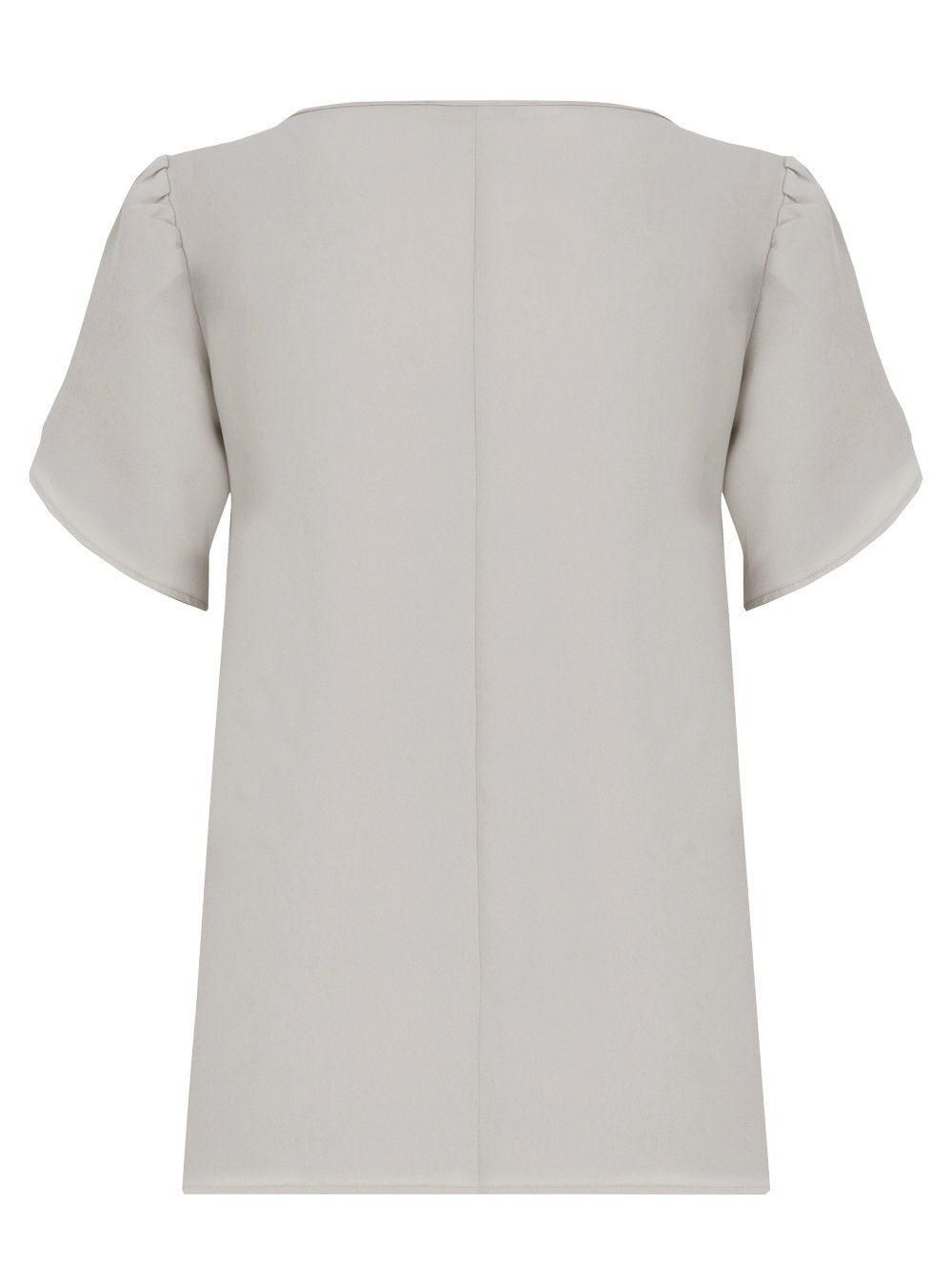 Slice Sleeve Silk Blouse in Stone Colour RK 5
