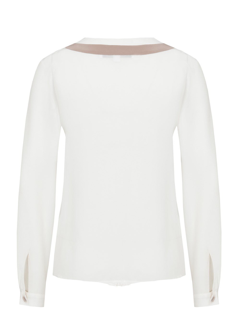 Splendid Silk Blouse in White Colour