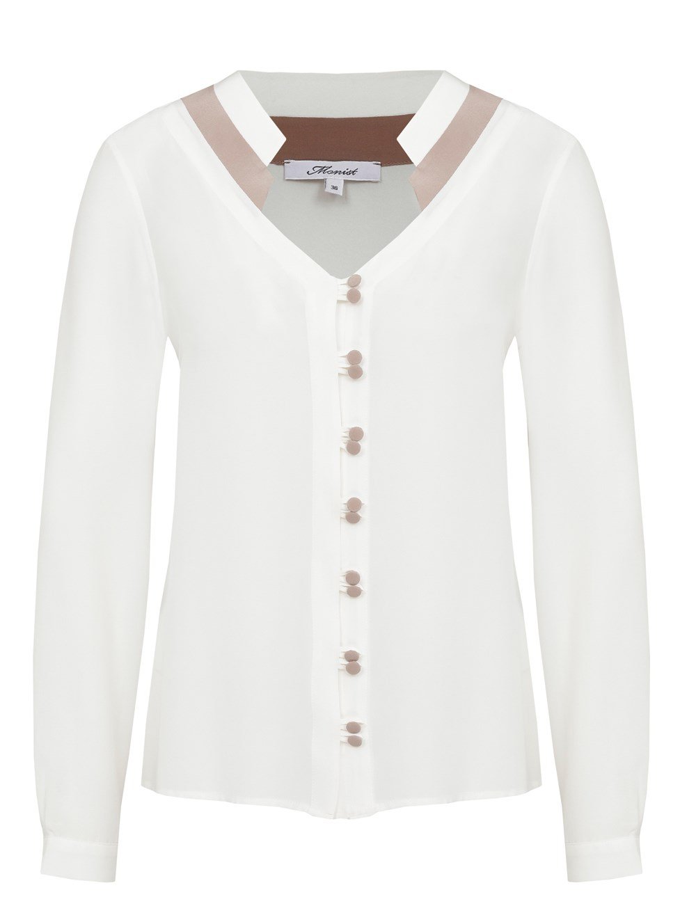 Splendid Silk Blouse in White Colour