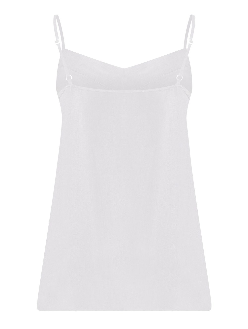 Strap Vegan Cupro Camisole in White Colour