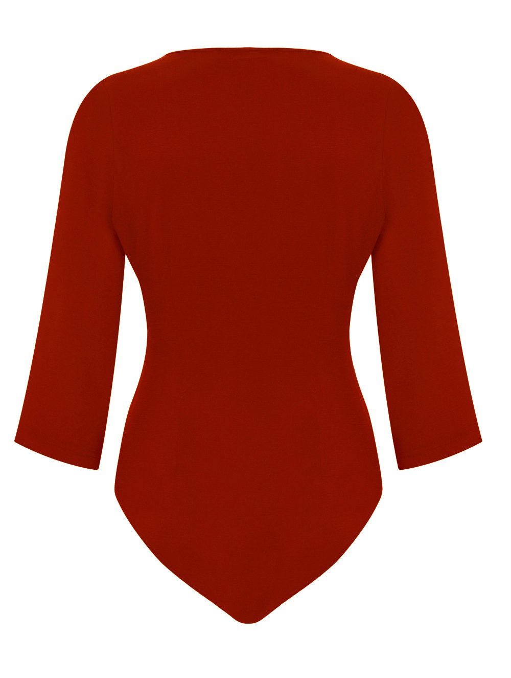 Vegan Cupro-Viscose Bodysuit in Red Colour