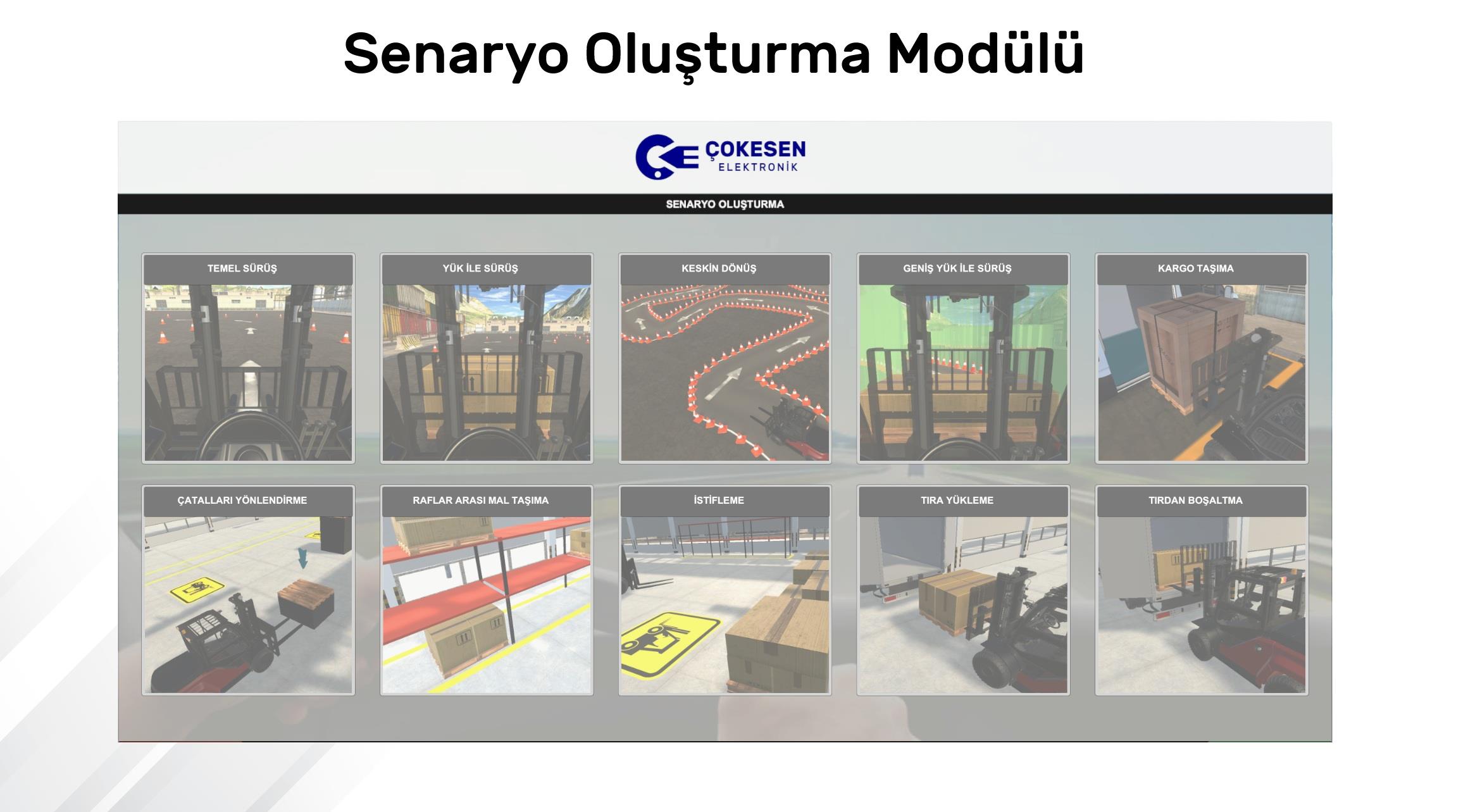 COK-FS100 Forklift Simülatör