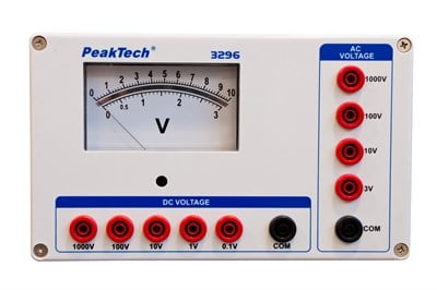 P3296 Analog Voltmetre - 0...0,1/1/10/100/1000V AC/DC