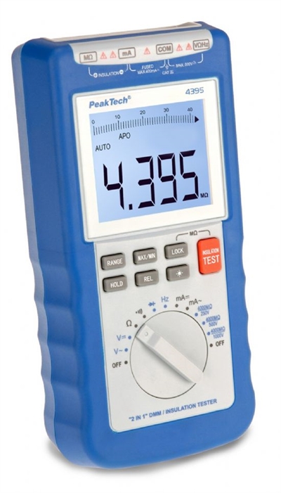 P4395 İzolasyon Megeri 250/500/1000 V; 4.000 MΩ