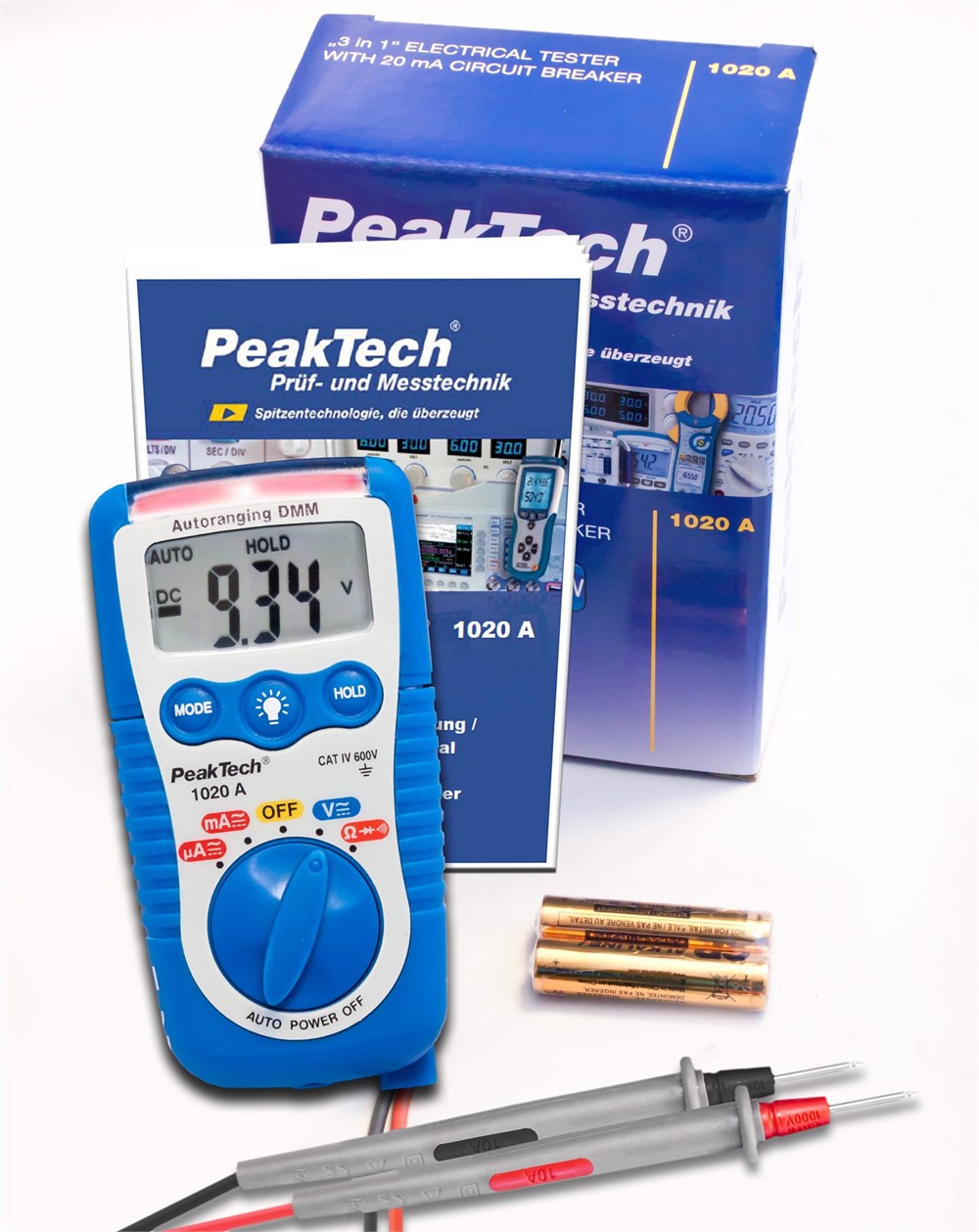 P1020A Dijital Multimetre 2.000 Sayım~Otomatik Sigorta~LED ışık