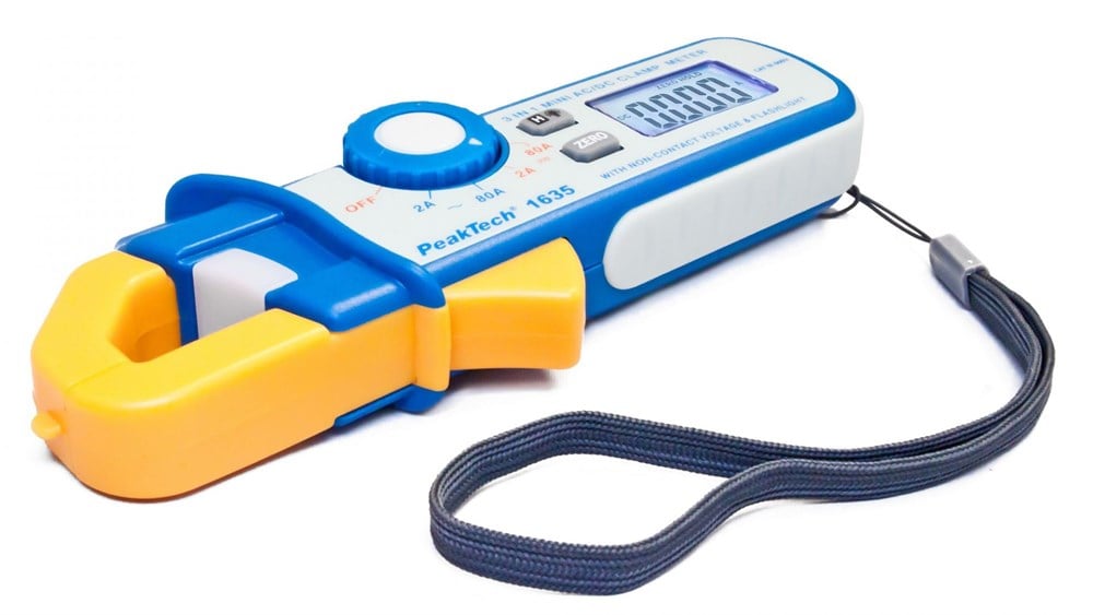 P1635 Güç Ölçer Pensampermetre 2/80 A AC/DC, 1mA 