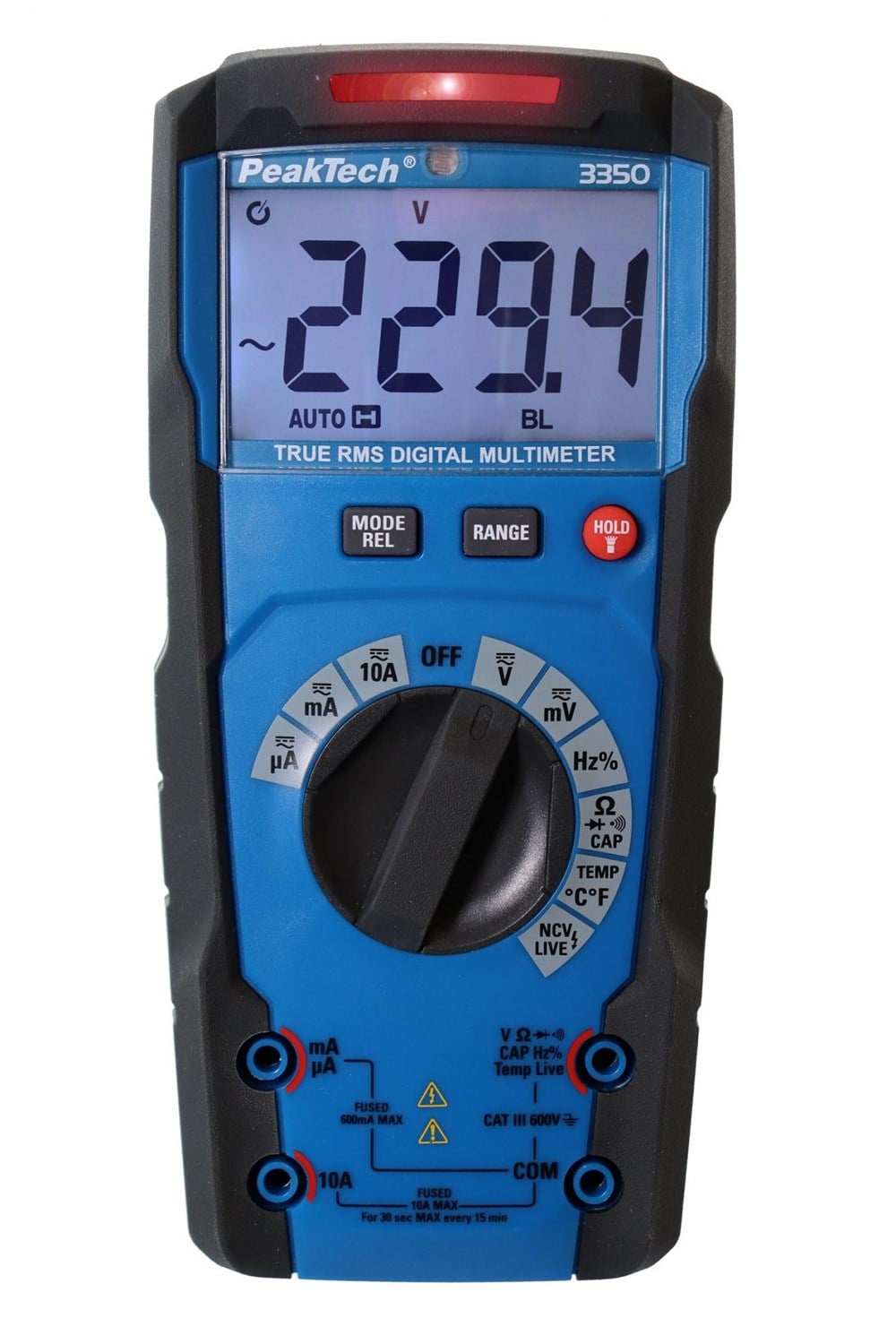 P3350 Dijital Multimetre 6.000 Sayım~600V AC/DC~10A 
