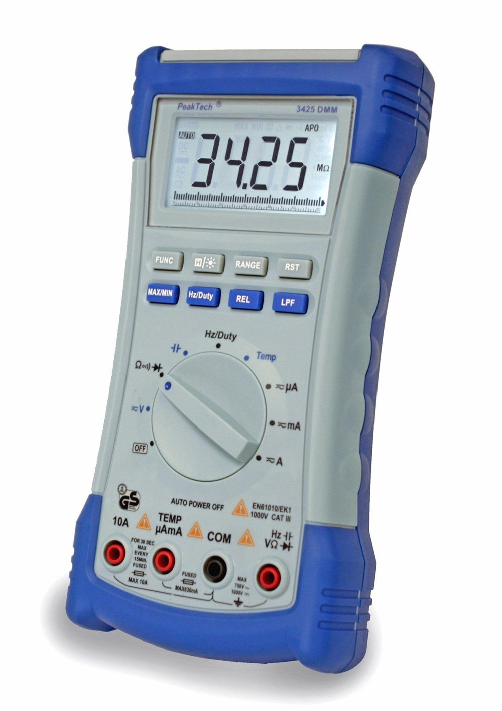 P3425 Dijital Multimetre 6.000 Sayım~1000V DC/700V AC~10A AC/DC