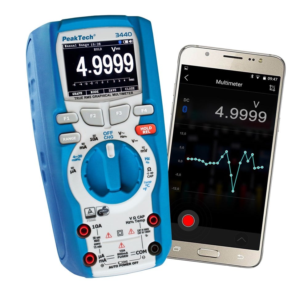 P3440 Grafik Ekran Multimetre 50.000 Sayım~1000V AC/DC 