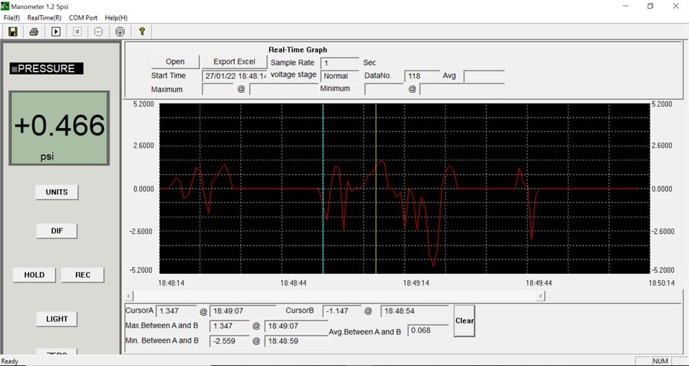 P5150 Basınç Ölçer 0 ... 344 mBar USB