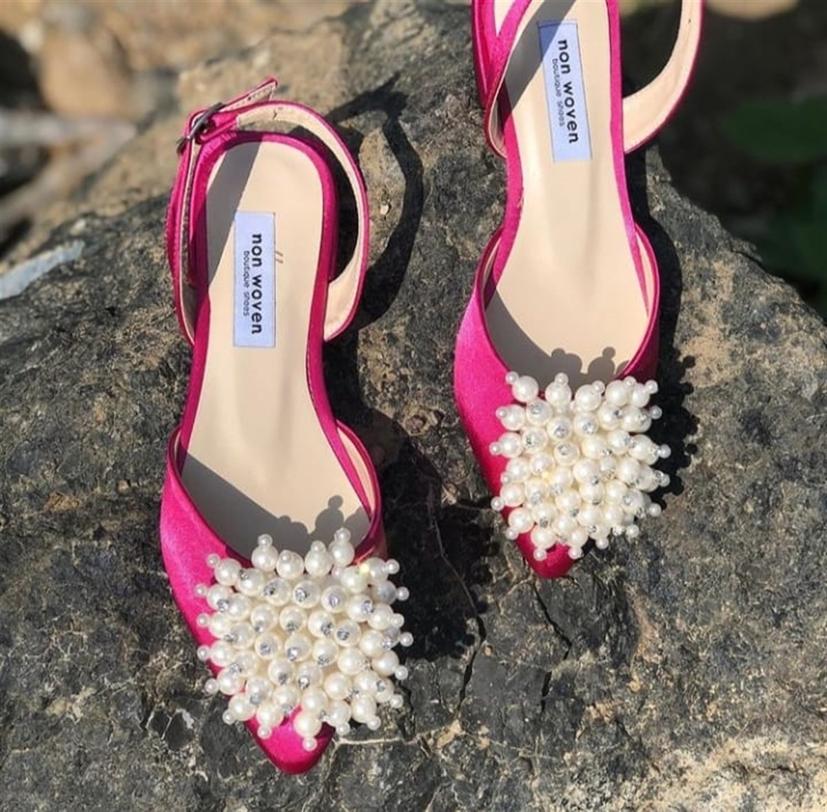 BabetNONWOVENFuşya İncili Babet