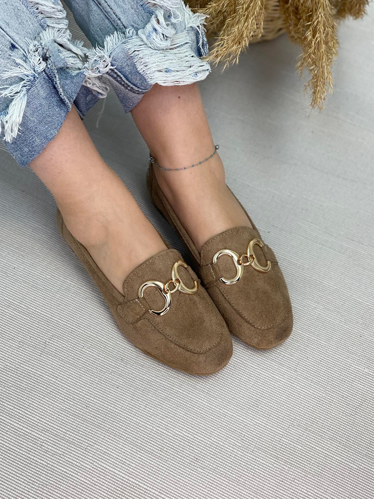 BabetKubra ShoesSÜET AKSESUARLI BABET