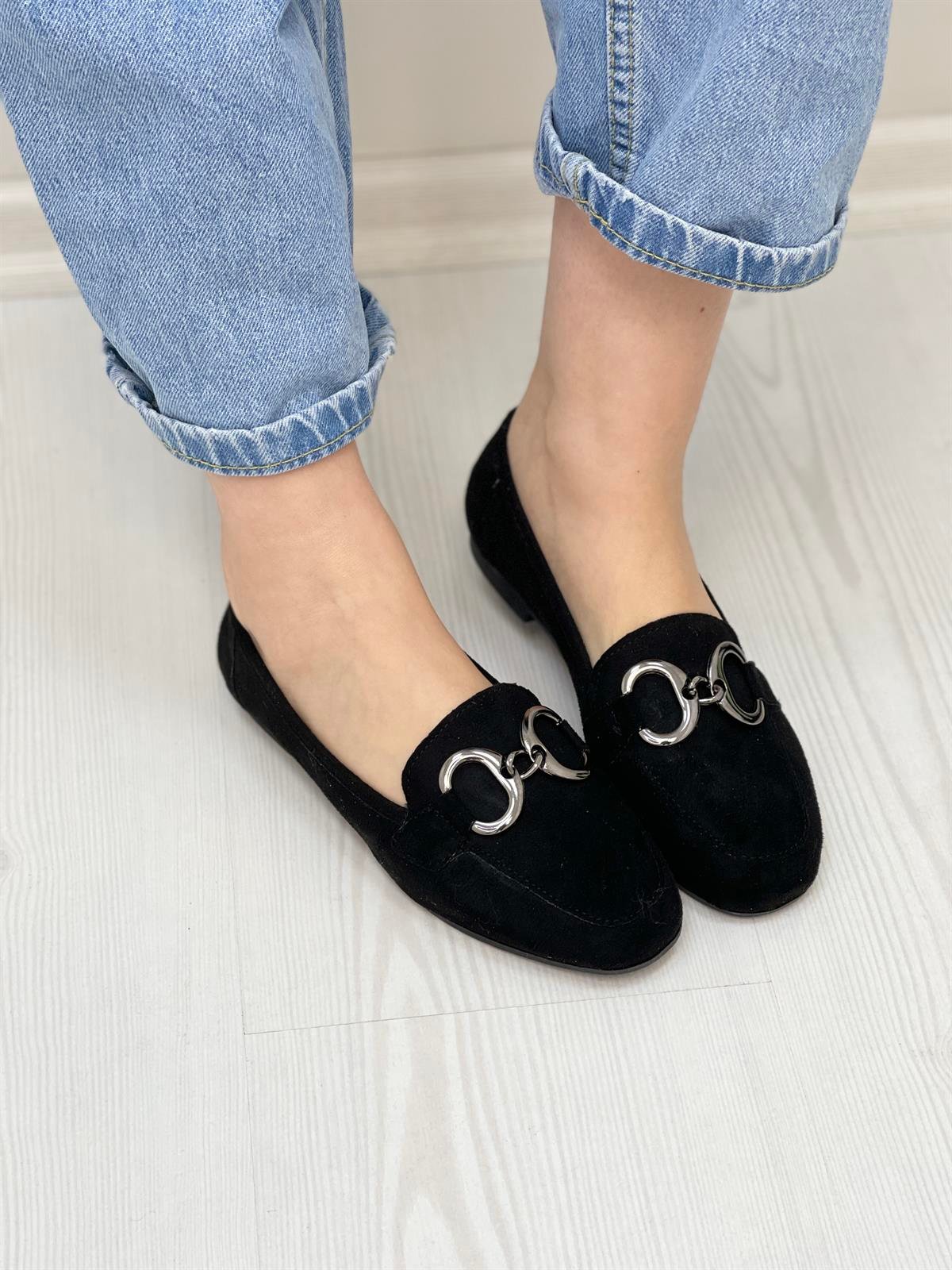 BabetKubra ShoesSÜET AKSESUARLI BABET